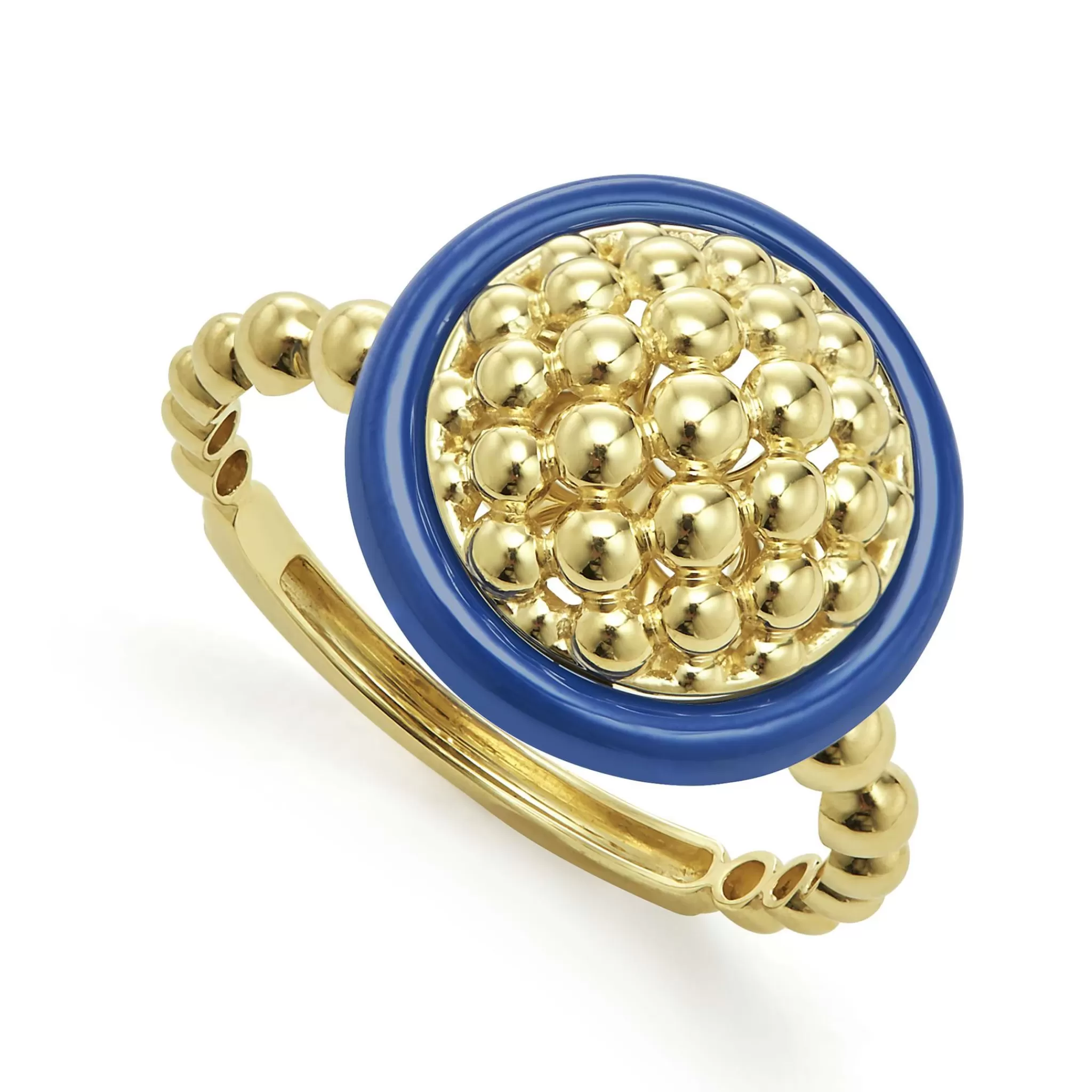 Best LAGOS 18K Gold And Ceramic Circle Ring