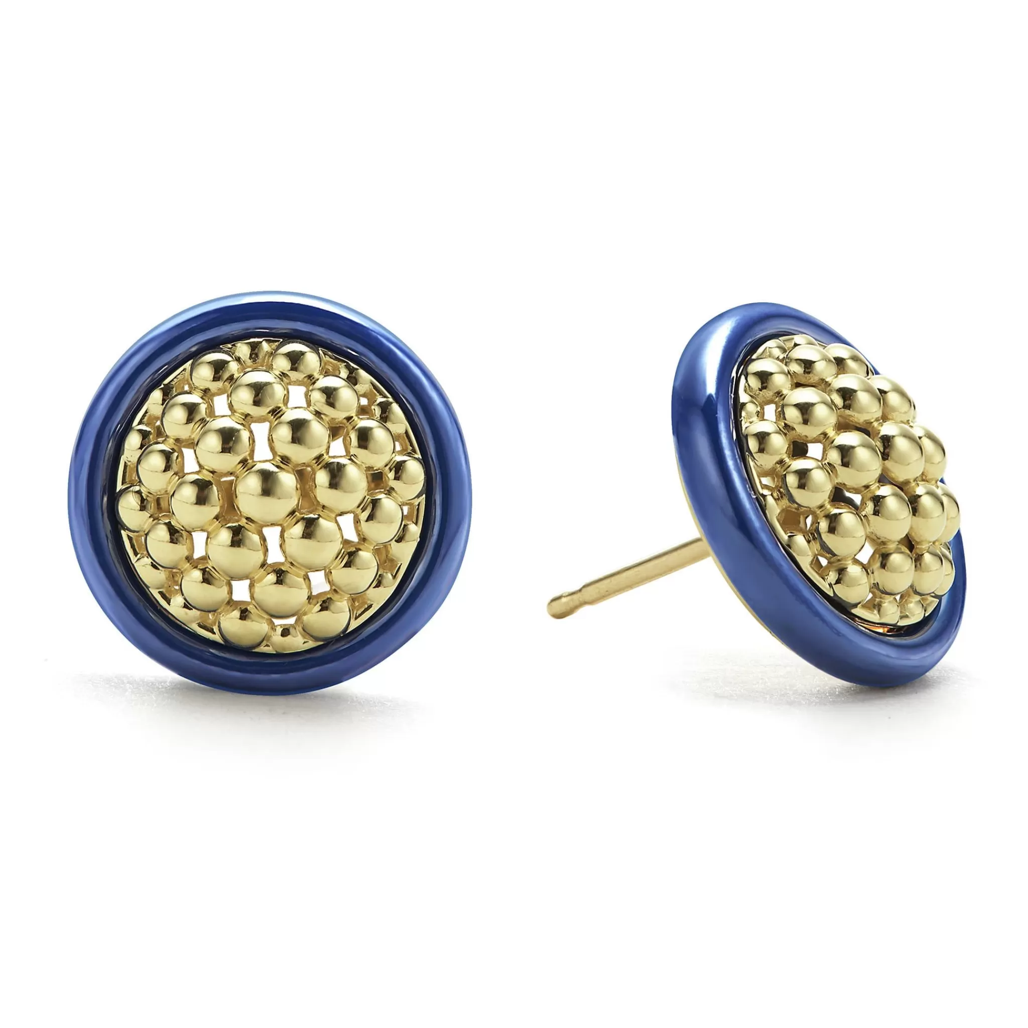 Store LAGOS 18K Gold And Ceramic Stud Earrings