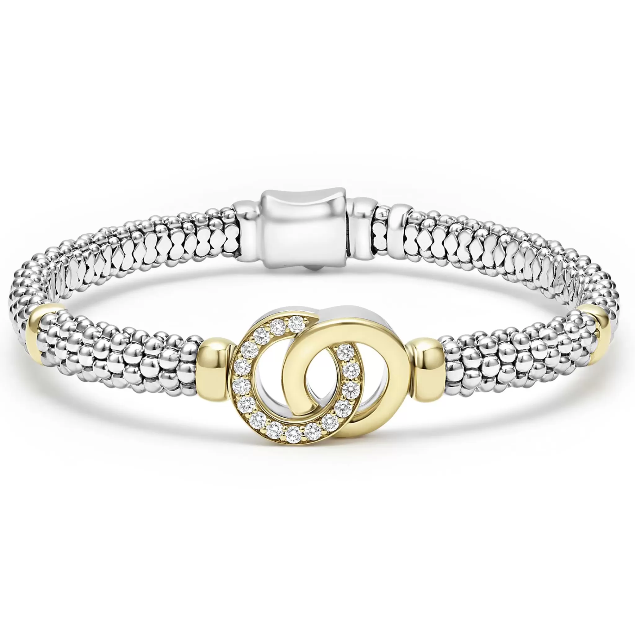 Hot LAGOS 18K Gold And Diamond Bracelet Gift Set