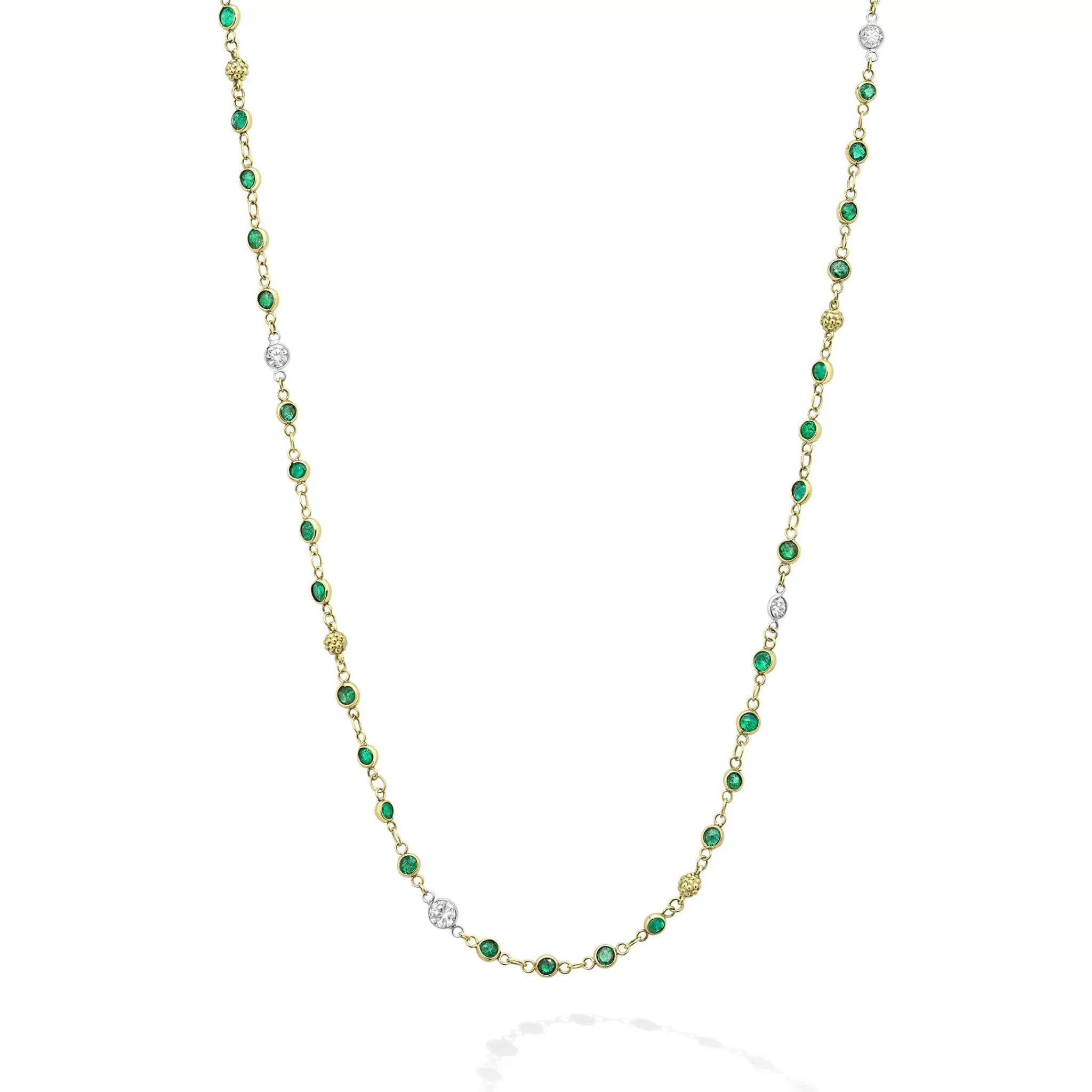 Clearance LAGOS 18K Gold And Diamond Emerald Necklace