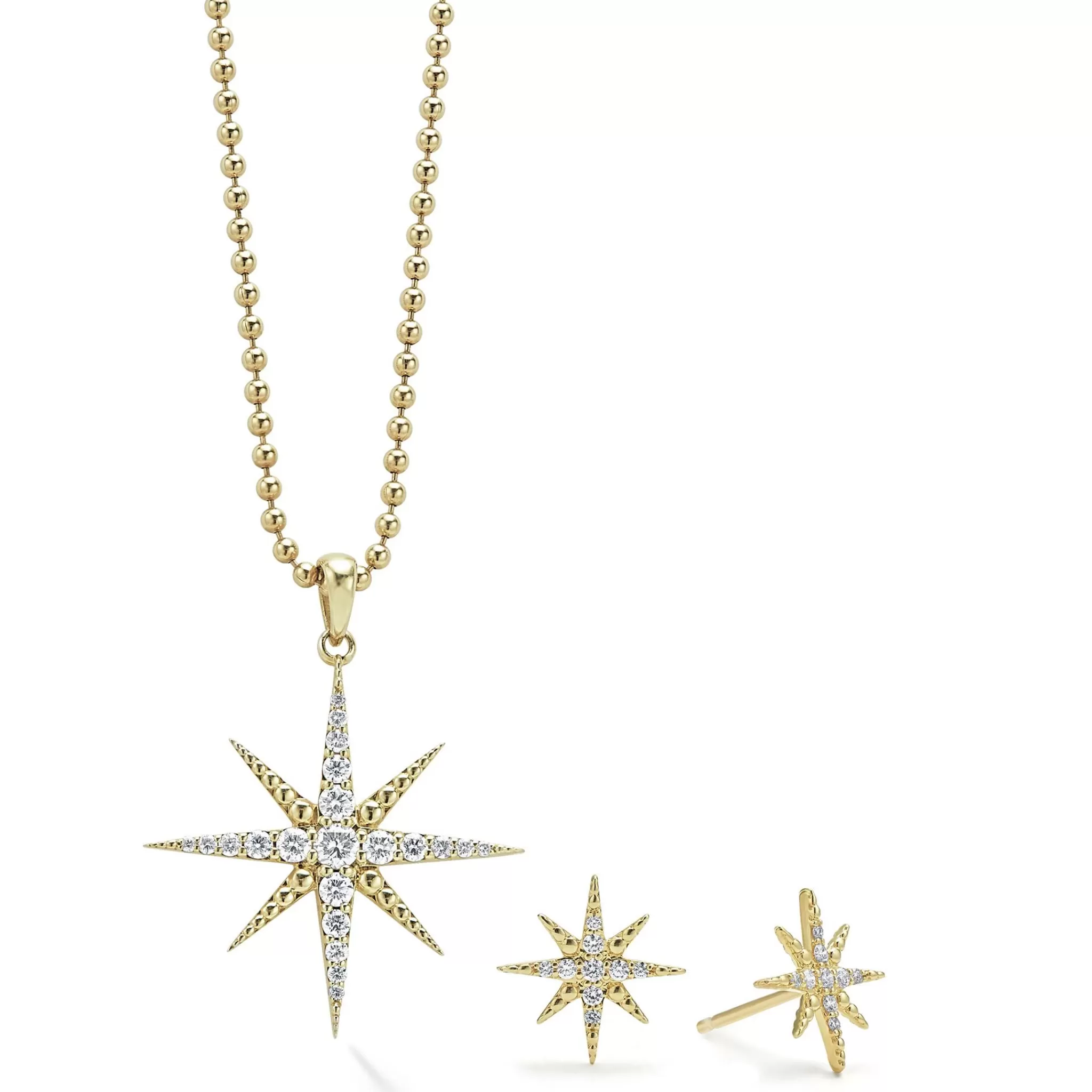 Hot LAGOS 18K Gold And Diamond Star Gift Set