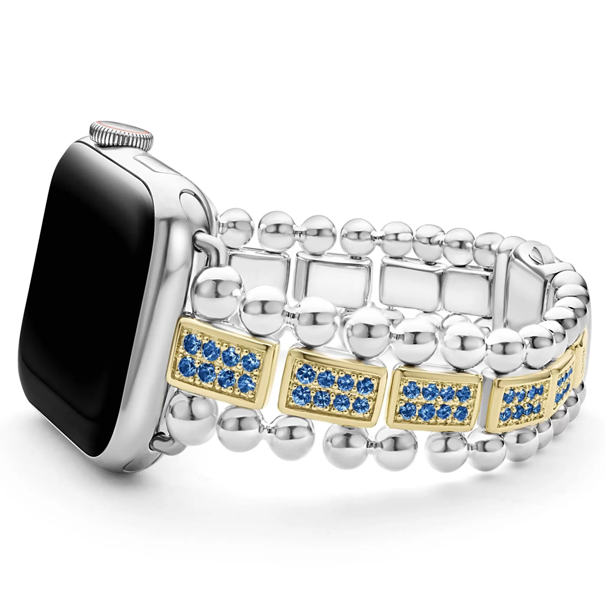 Outlet LAGOS 18K Gold And Sterling Silver Blue Sapphire Watch Bracelet-38-45Mm