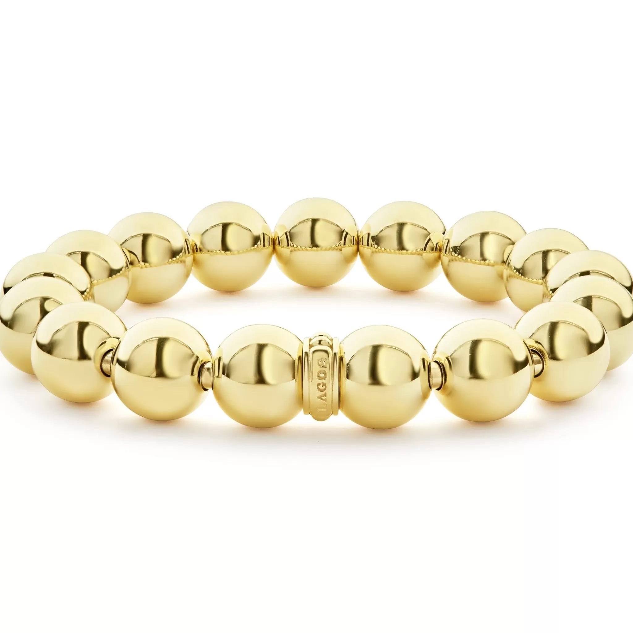 Store LAGOS 18K Gold Bead Bracelet 12Mm