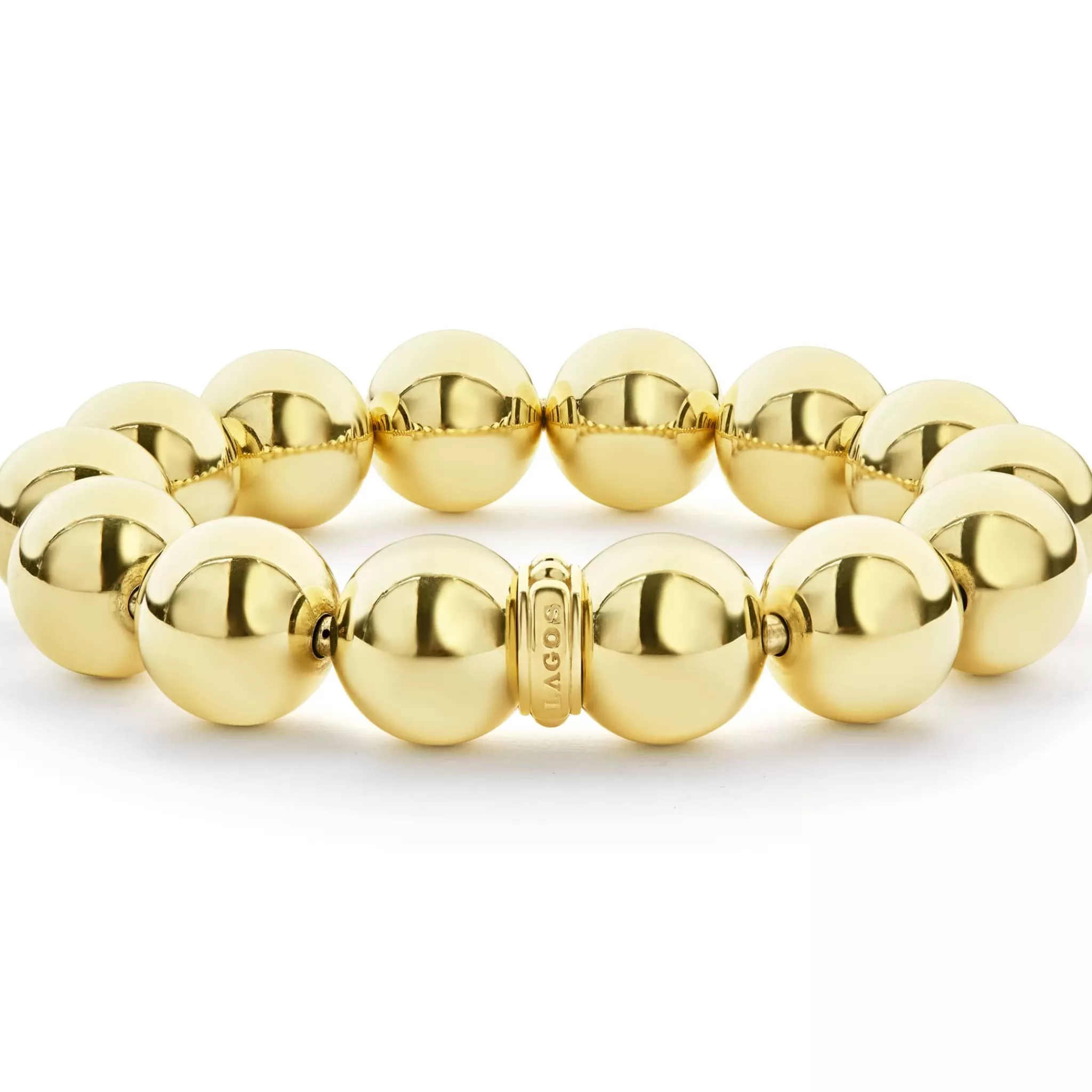 Best Sale LAGOS 18K Gold Bead Bracelet 15Mm