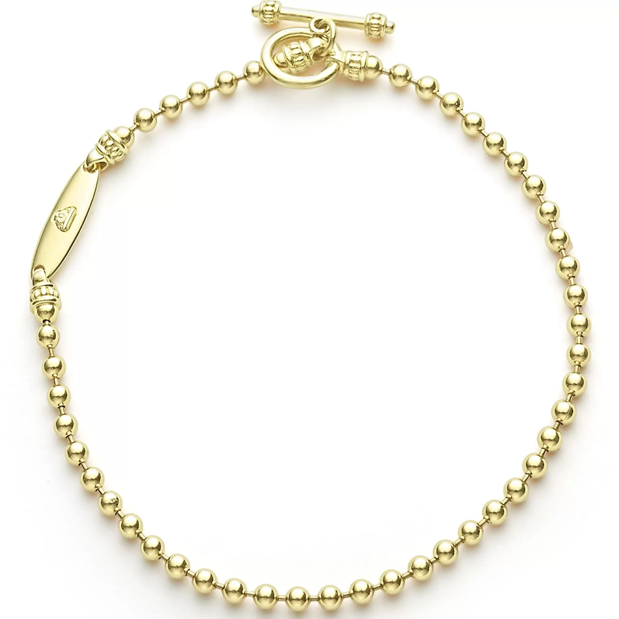 Shop LAGOS 18K Gold Beaded Toggle Bracelet