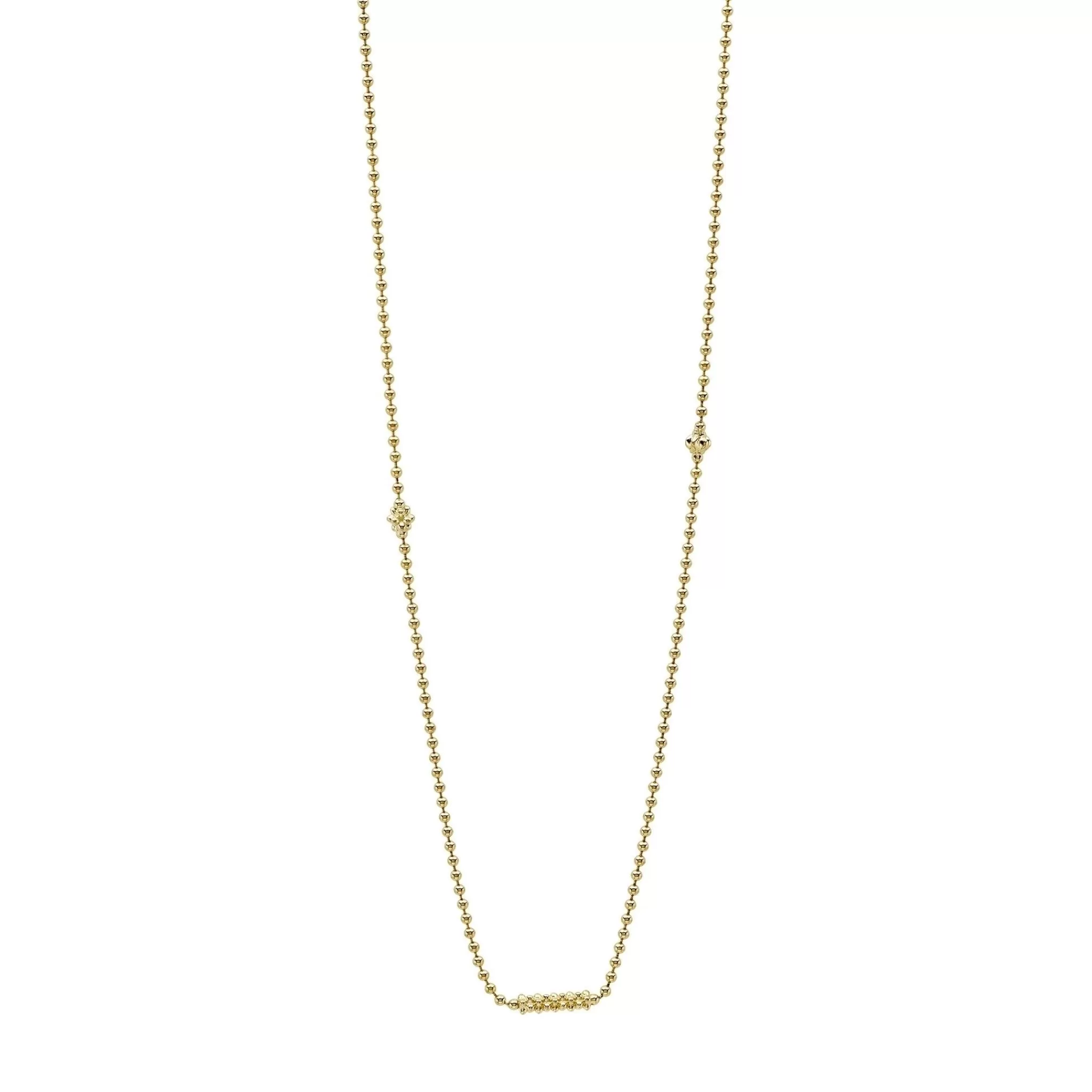 New LAGOS 18K Gold Caviar Beaded Necklace