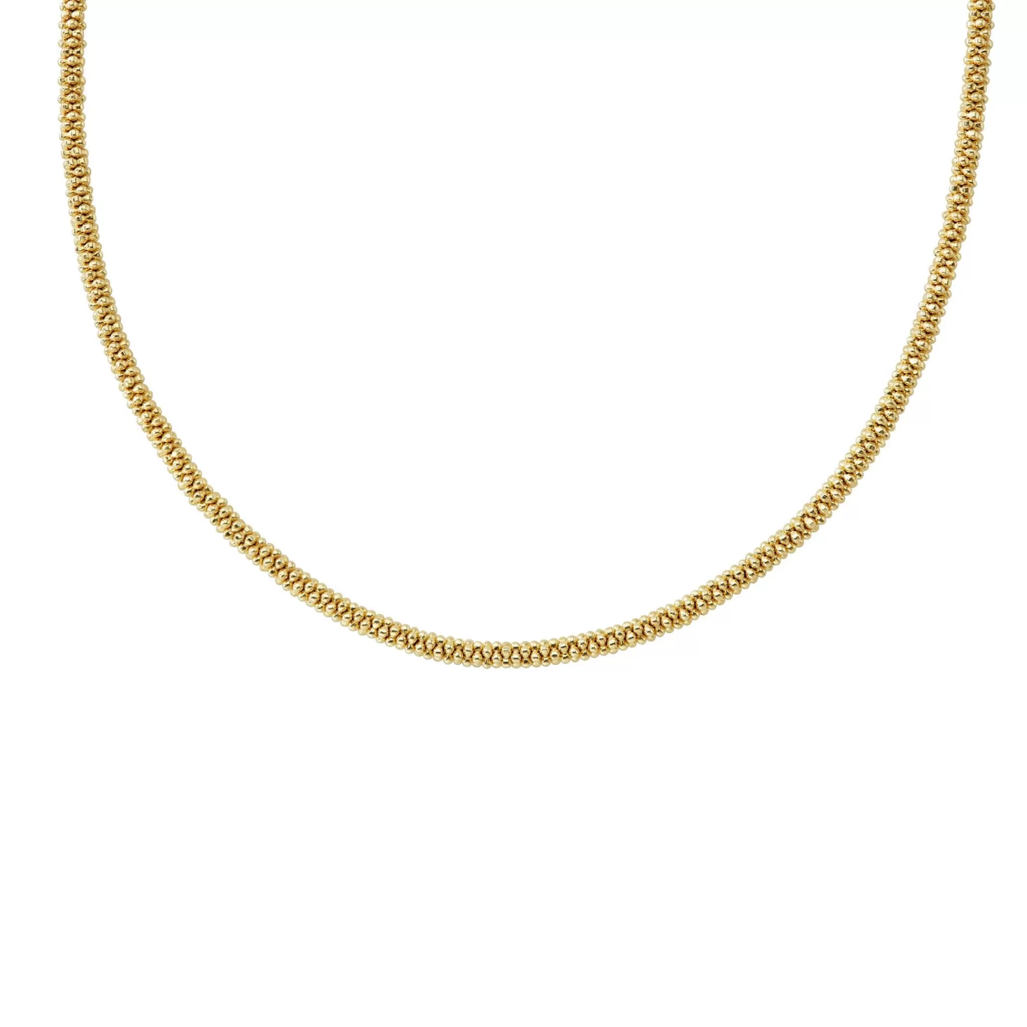 New LAGOS 18K Gold Caviar Necklace 3Mm