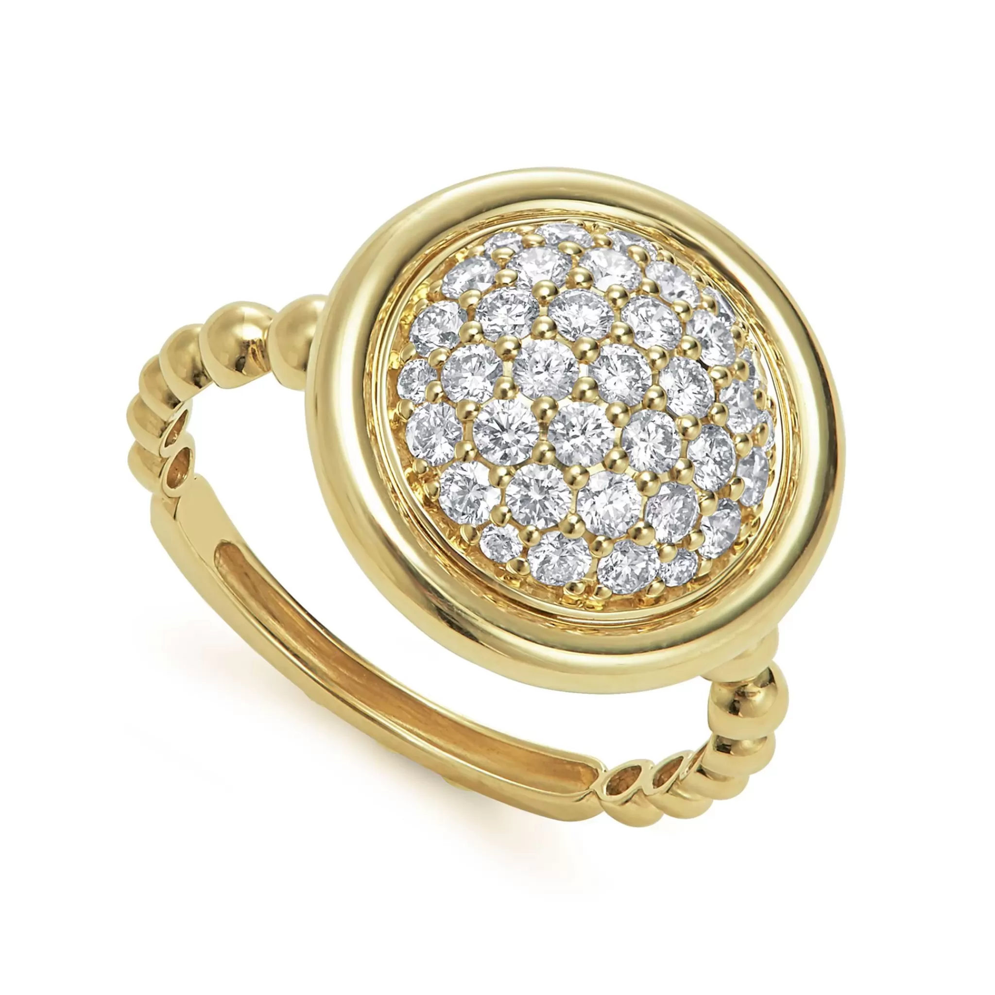 Flash Sale LAGOS 18K Gold Circle Diamond Ring