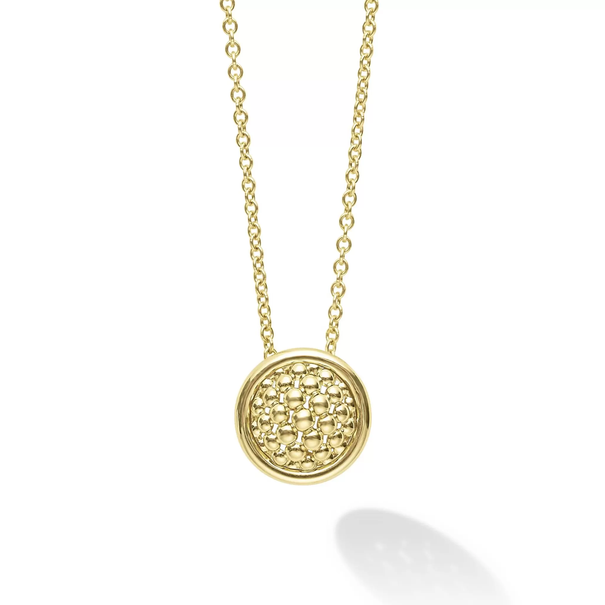 Clearance LAGOS 18K Gold Circle Pendant Necklace