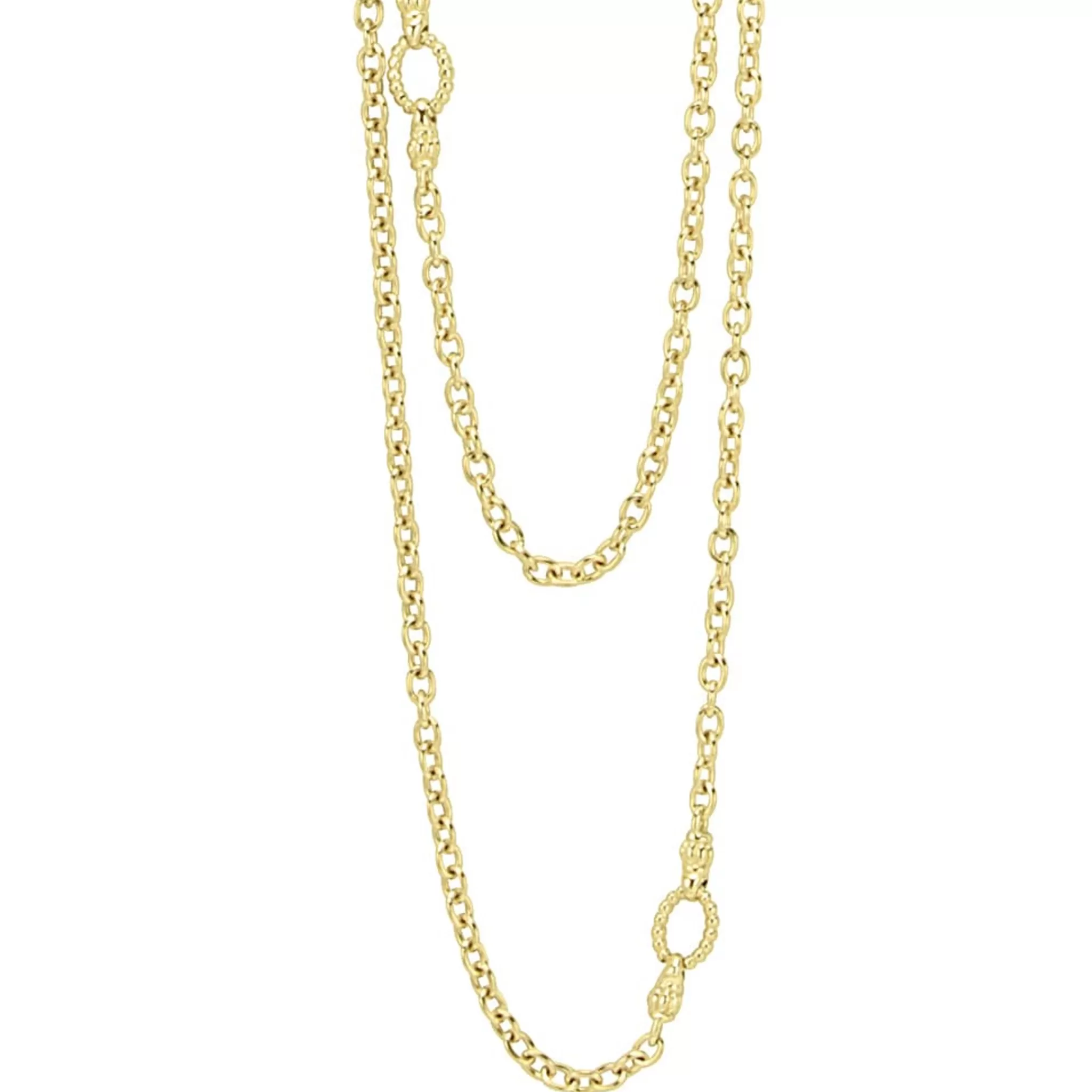 Sale LAGOS 18K Gold Circle Station Necklace