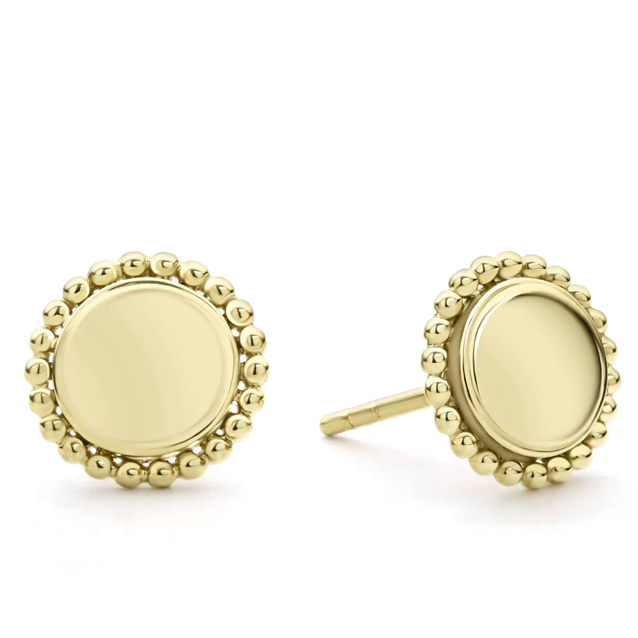 Clearance LAGOS 18K Gold Circle Stud Earrings