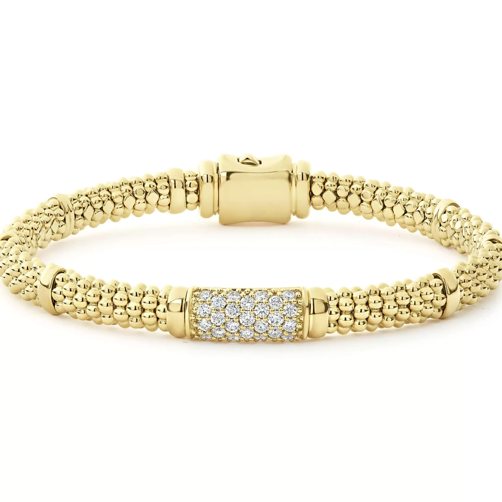 Store LAGOS 18K Gold Diamond Bracelet | 6Mm