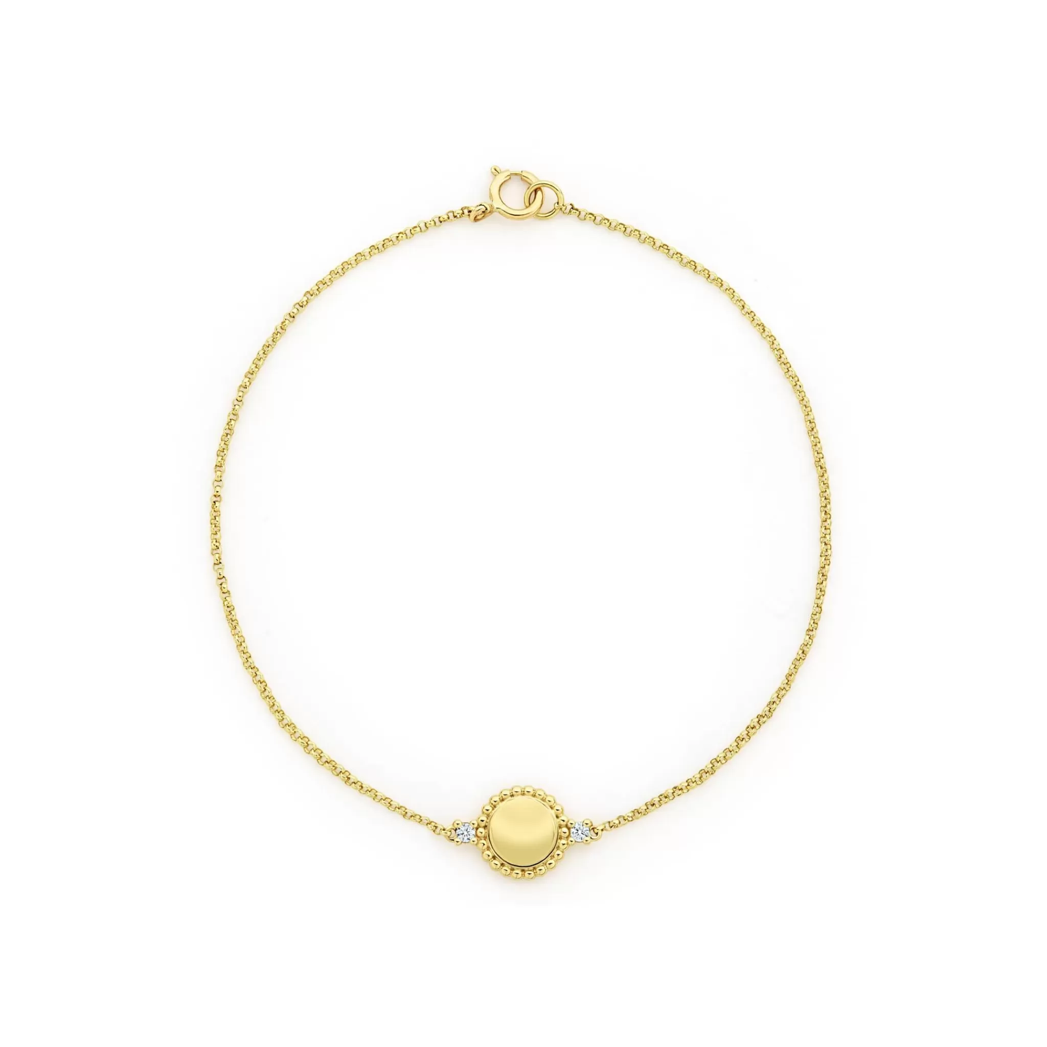 Best LAGOS 18K Gold Diamond Circle Bracelet