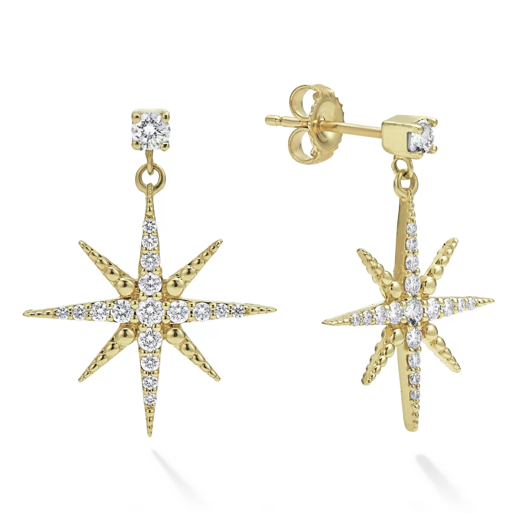 Fashion LAGOS 18K Gold Diamond Drop Earrings