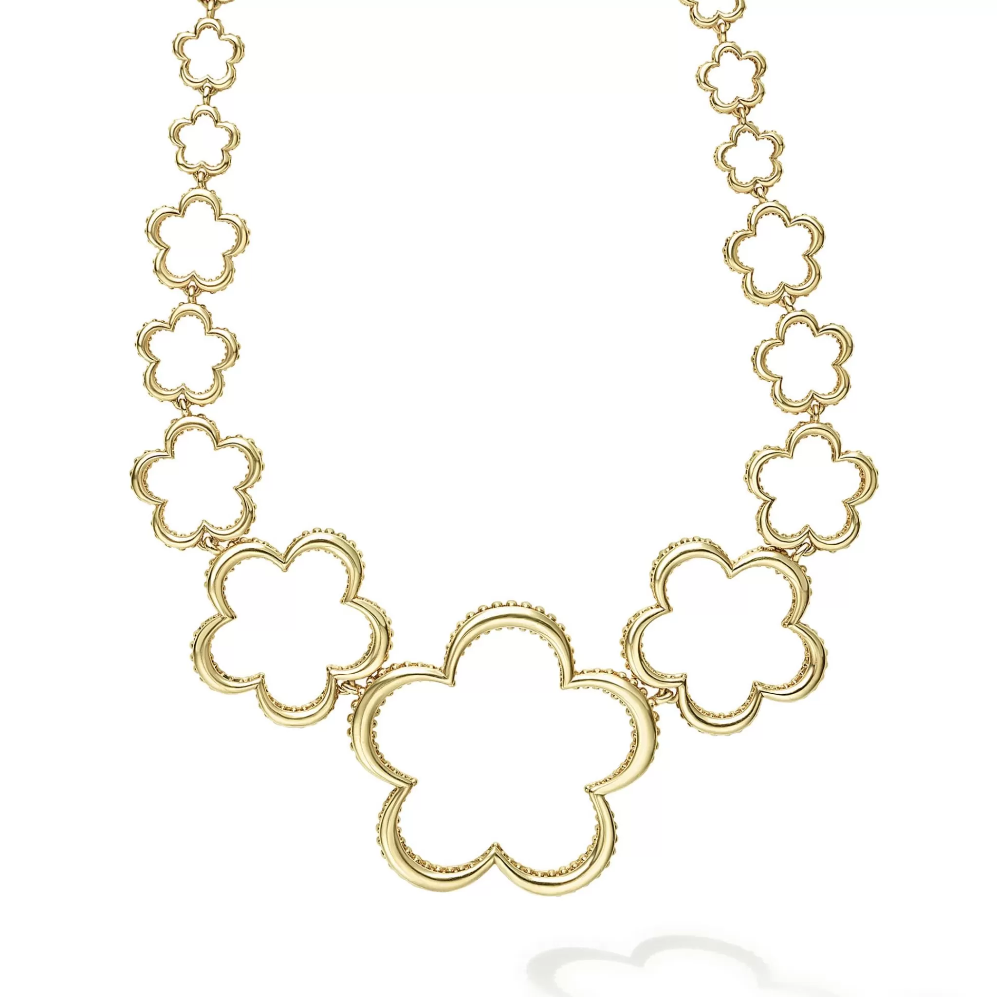 Best LAGOS 18K Gold Floral Link Necklace