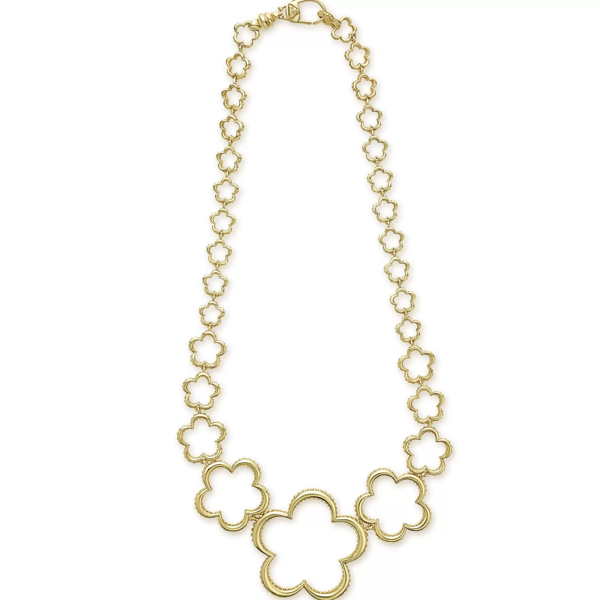 Best LAGOS 18K Gold Floral Link Necklace