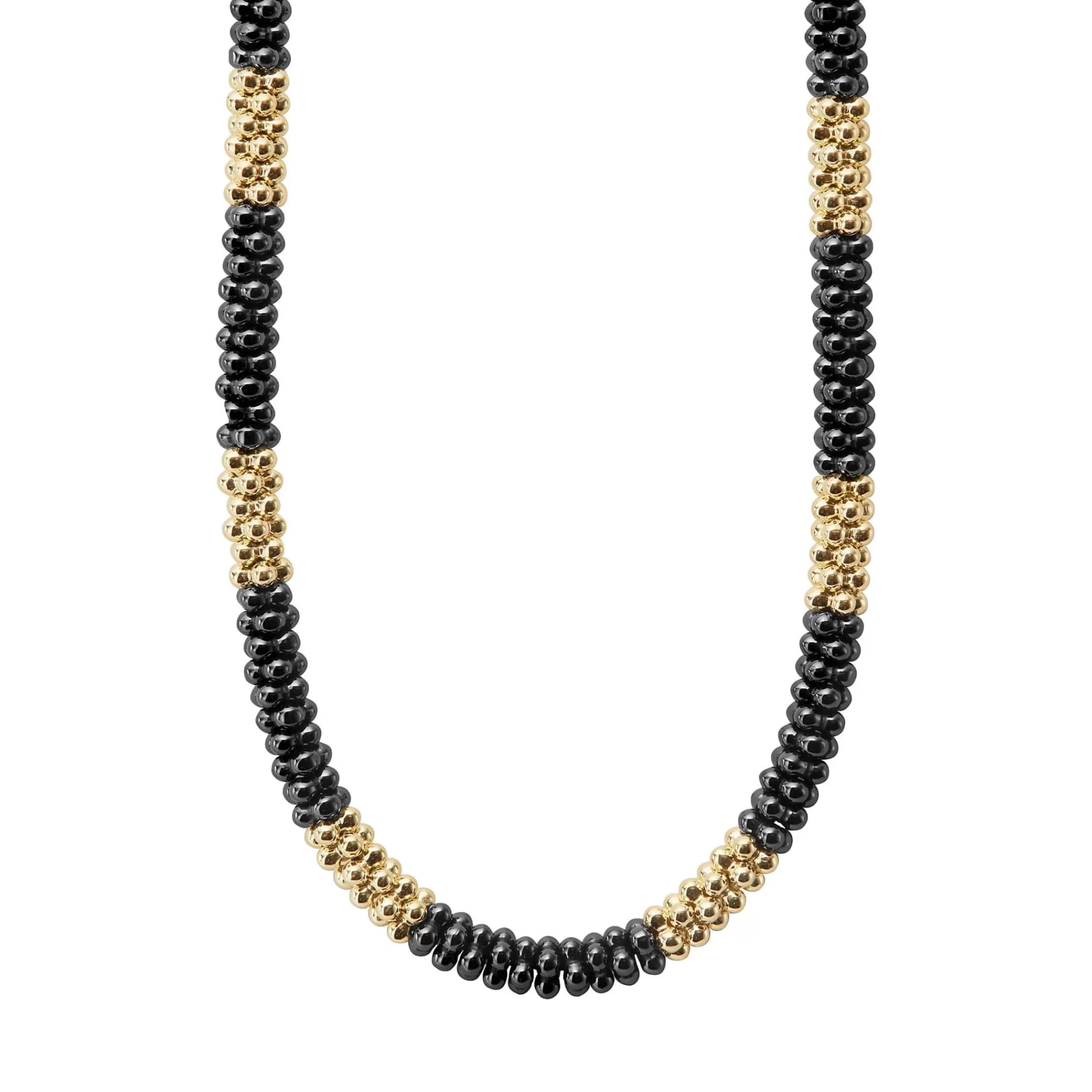 Store LAGOS 18K Gold Large Station Ceramic Beaded Necklace | 5Mm