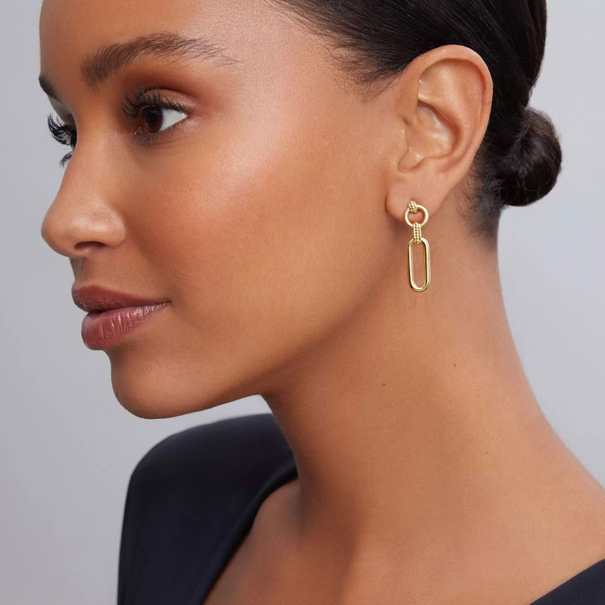 Outlet LAGOS 18K Gold Link Drop Earrings