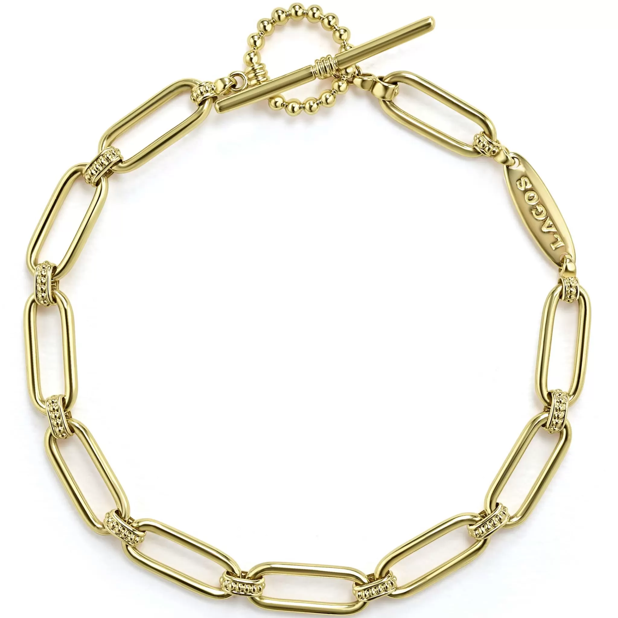 Store LAGOS 18K Gold Petite Link Bracelet