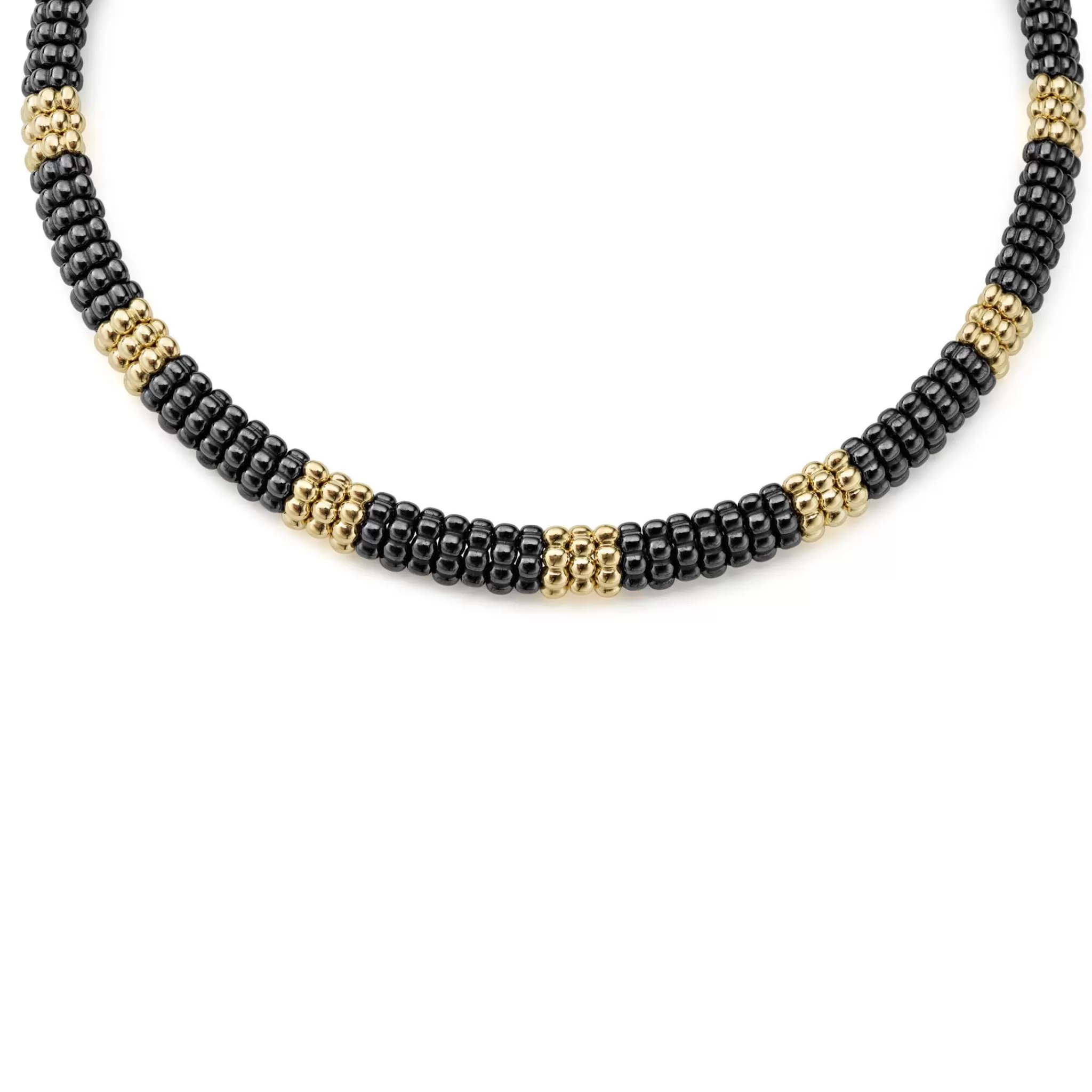 Outlet LAGOS 18K Gold Small Station Ceramic Beaded Necklace | 9Mm