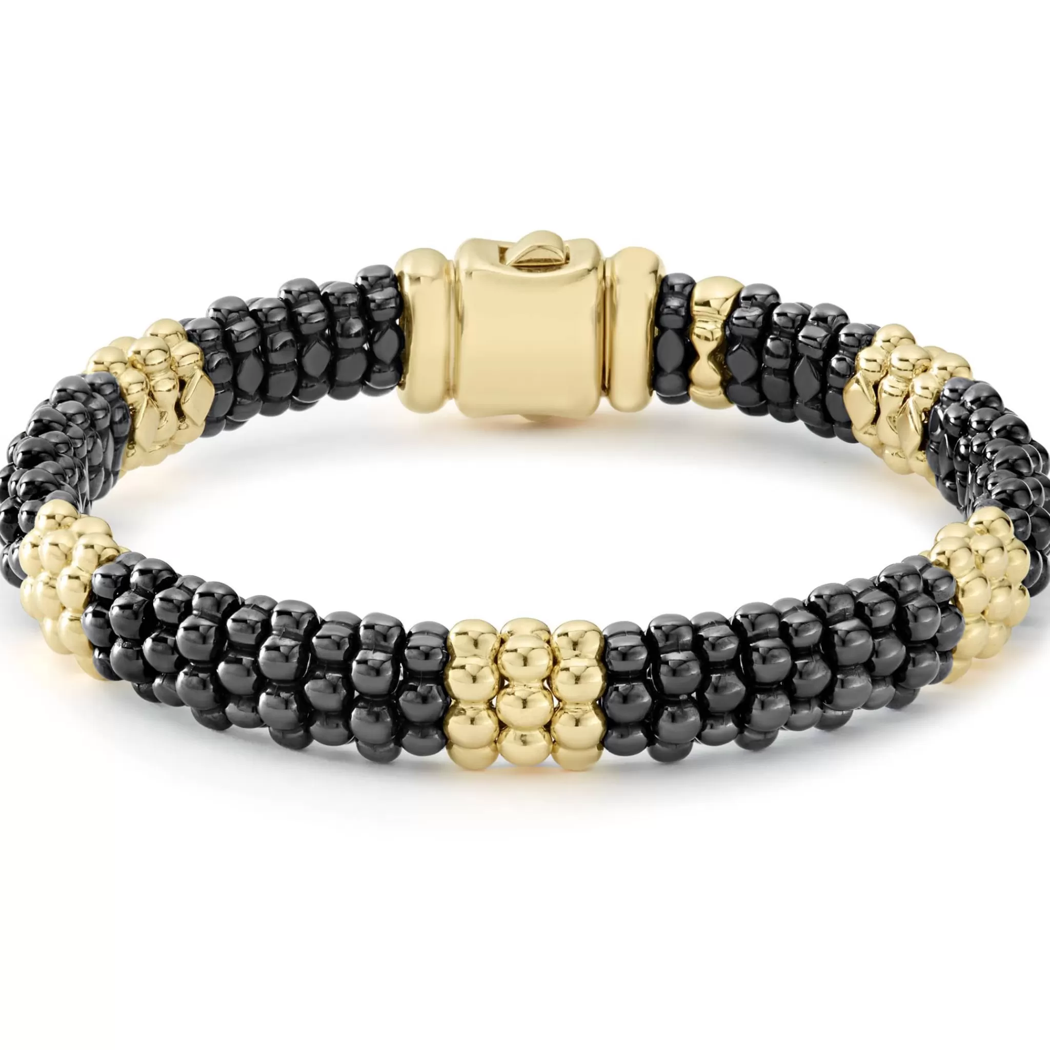 Best LAGOS 18K Gold Station Ceramic Beaded Bracelet | 9Mm