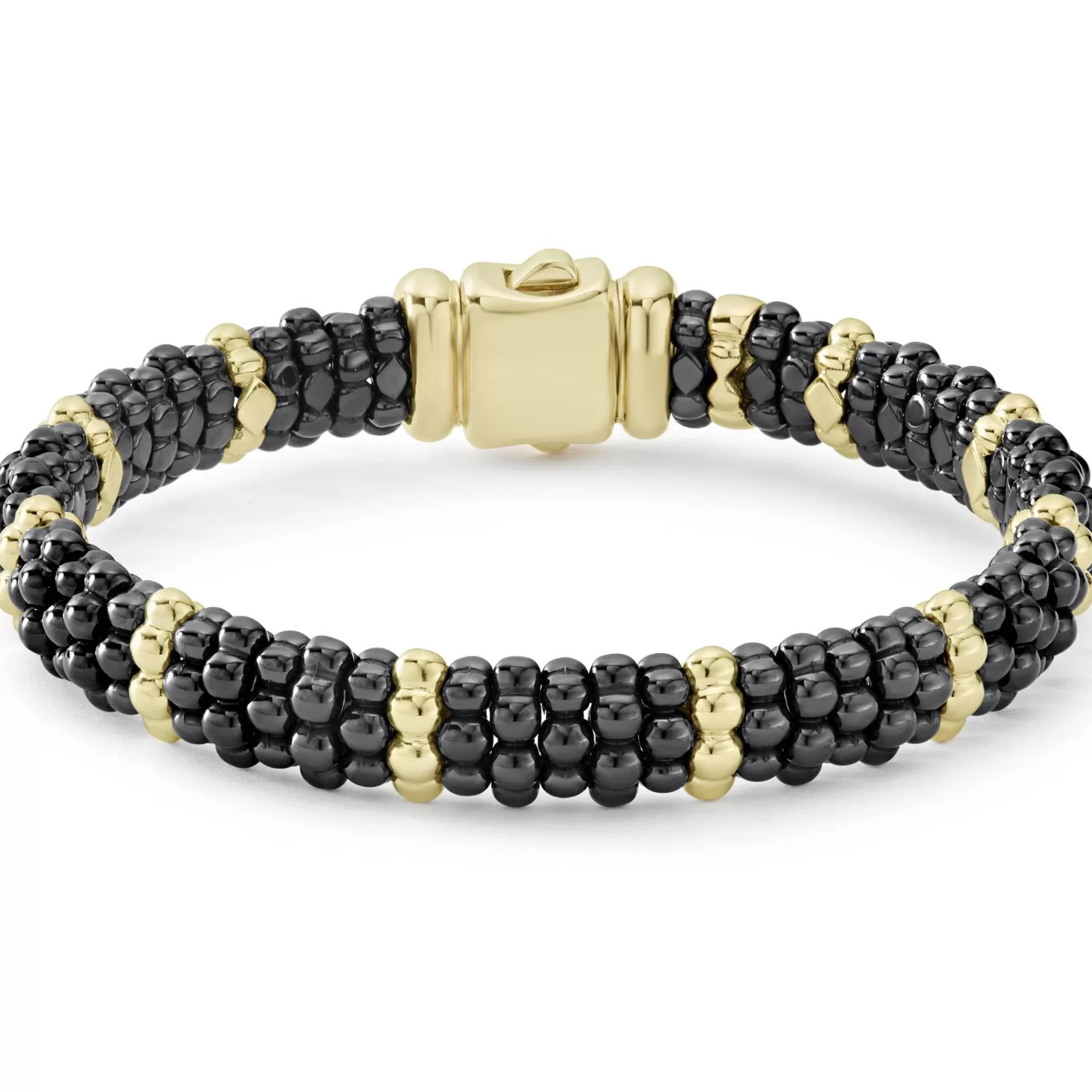 Shop LAGOS 18K Gold Station Ceramic Beaded Bracelet | 9Mm