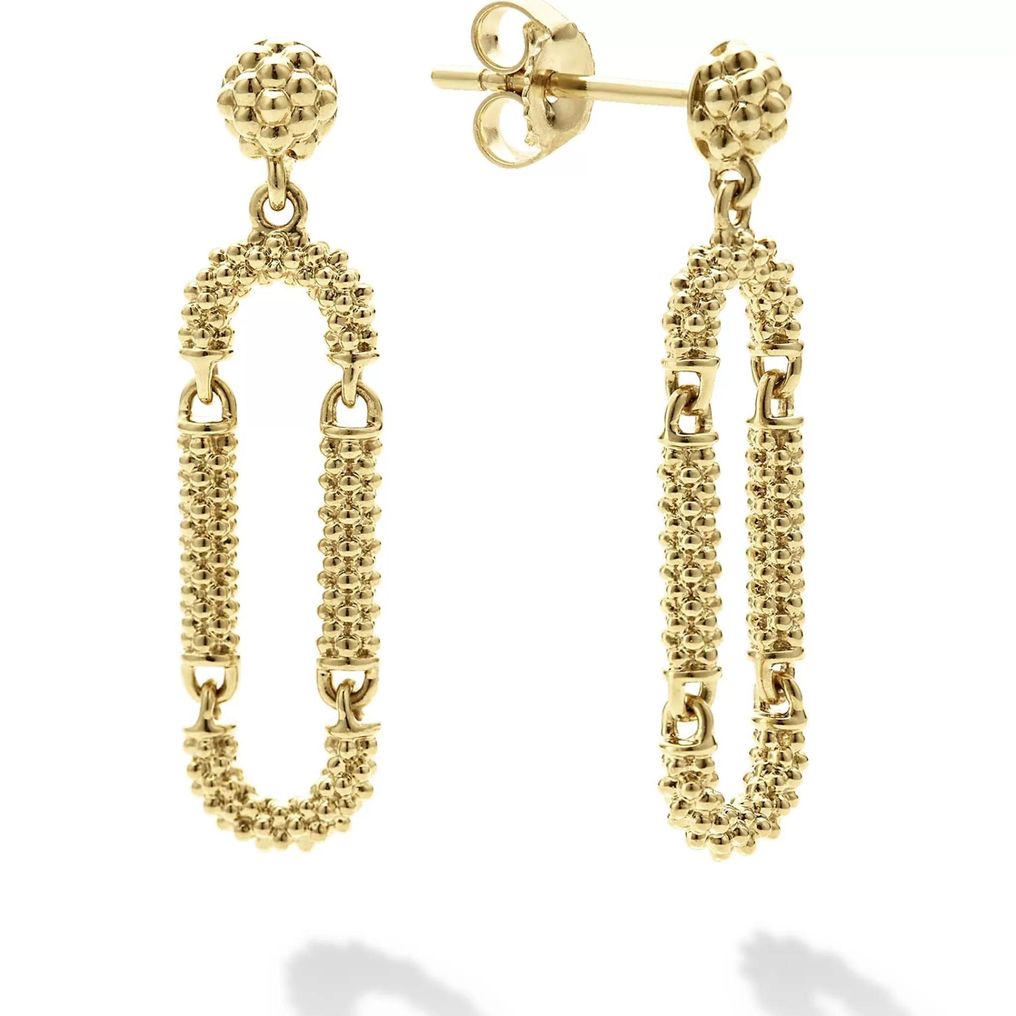 Shop LAGOS 18K Gold Superfine Caviar Drop Earrings