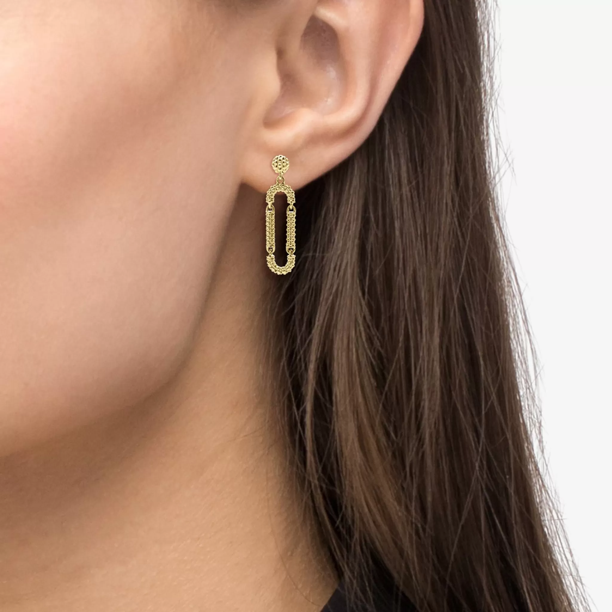 Shop LAGOS 18K Gold Superfine Caviar Drop Earrings