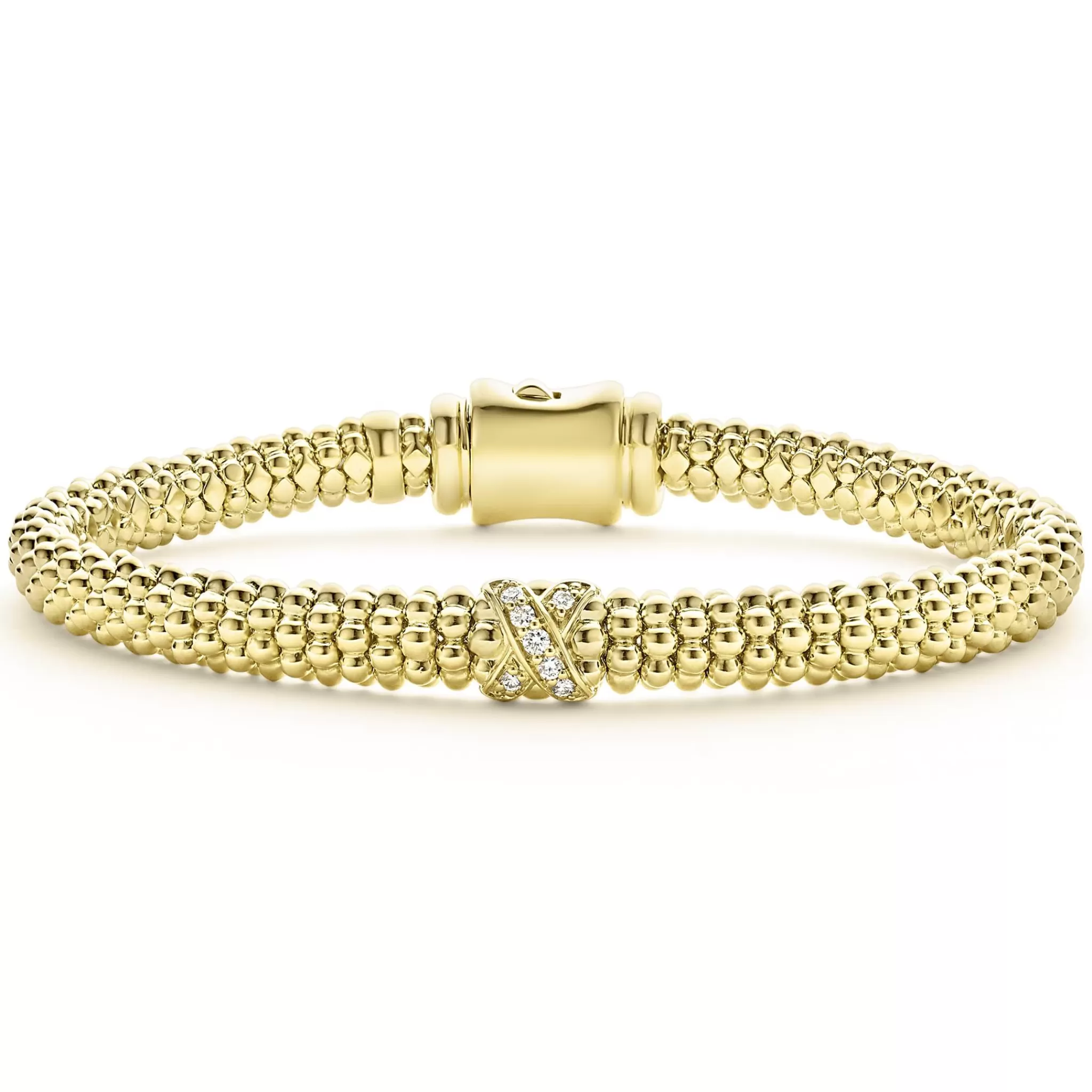 Flash Sale LAGOS 18K Gold X Diamond Caviar Bracelet | 6Mm