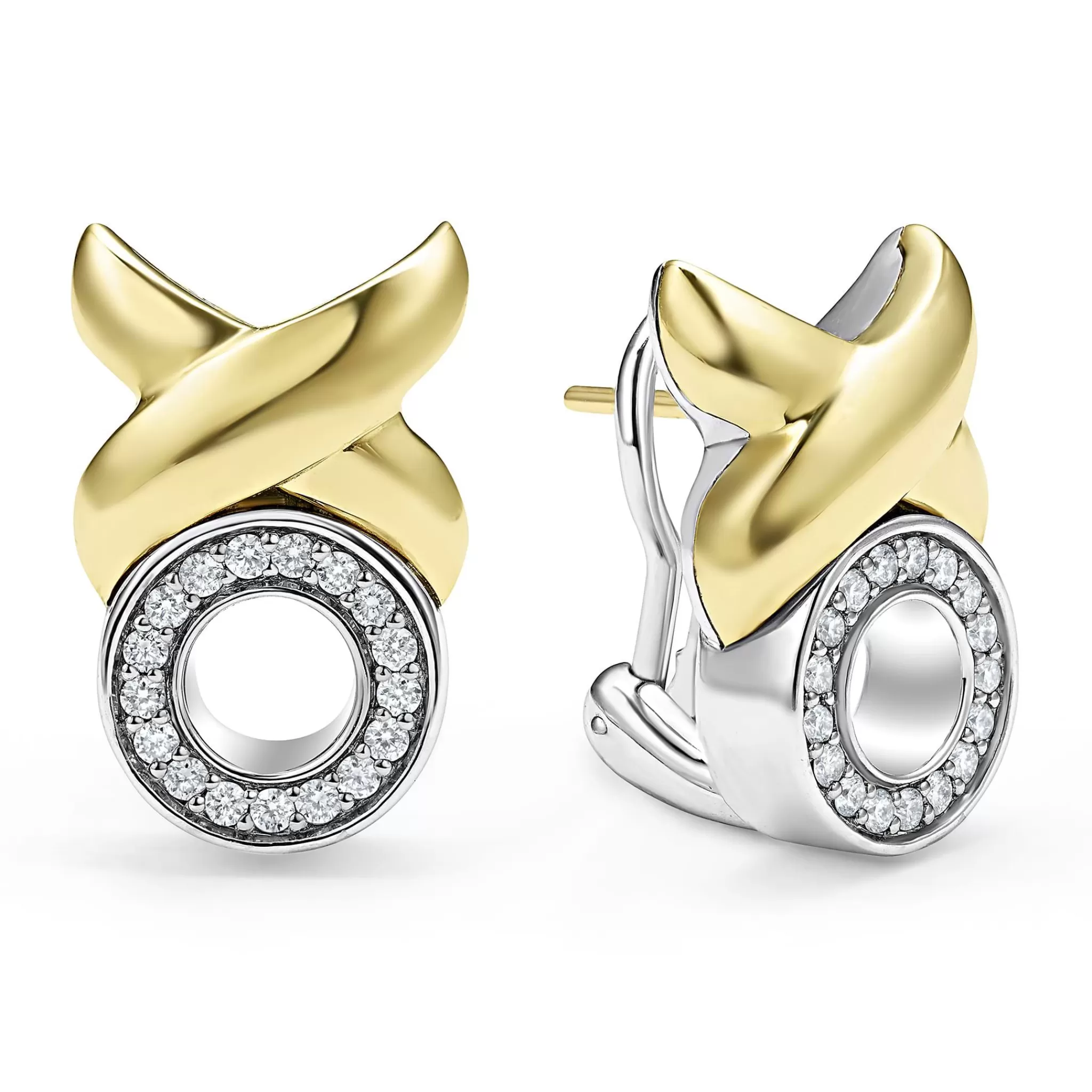 Online LAGOS 18K Gold Xo Diamond Earrings