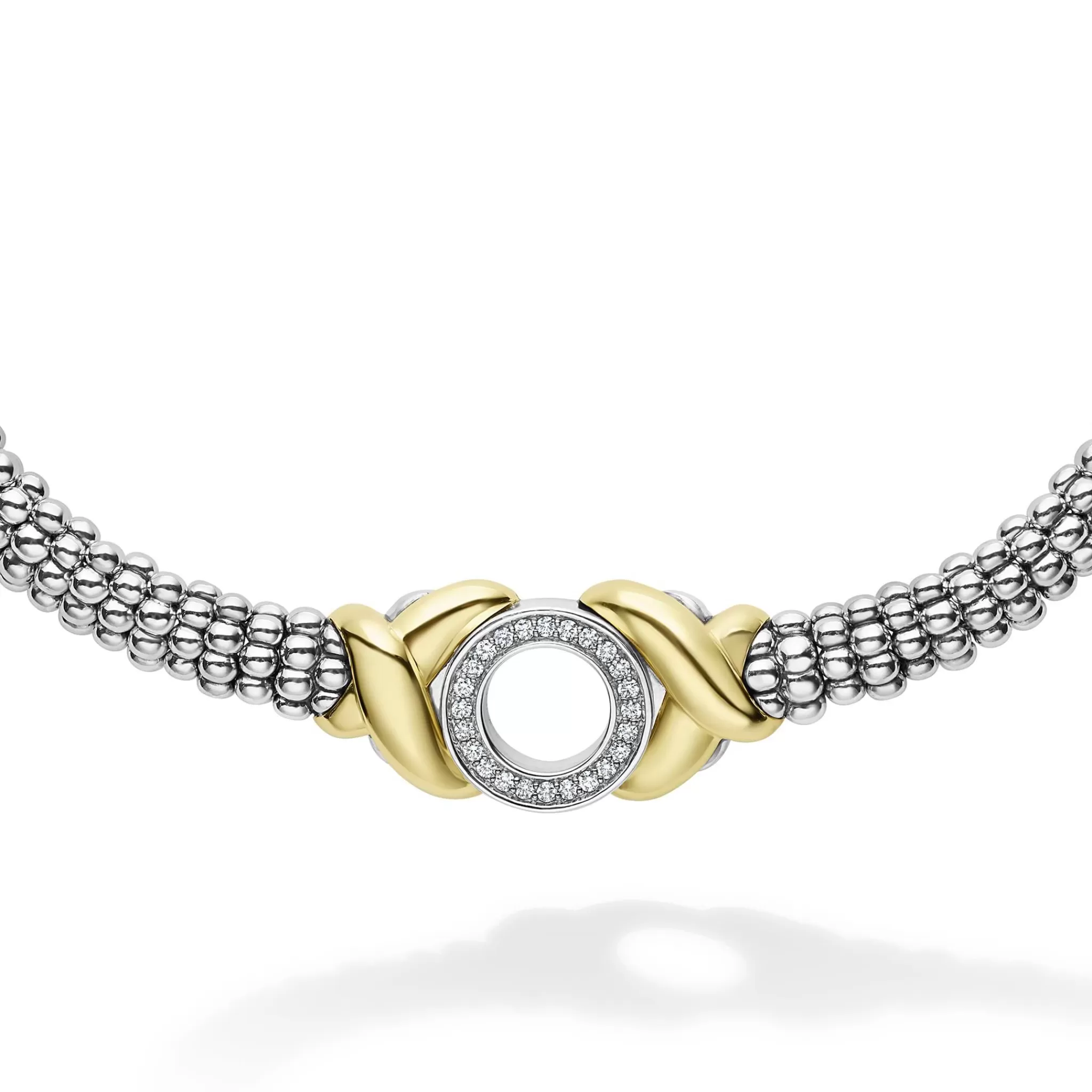 Discount LAGOS 18K Gold Xo Diamond Necklace