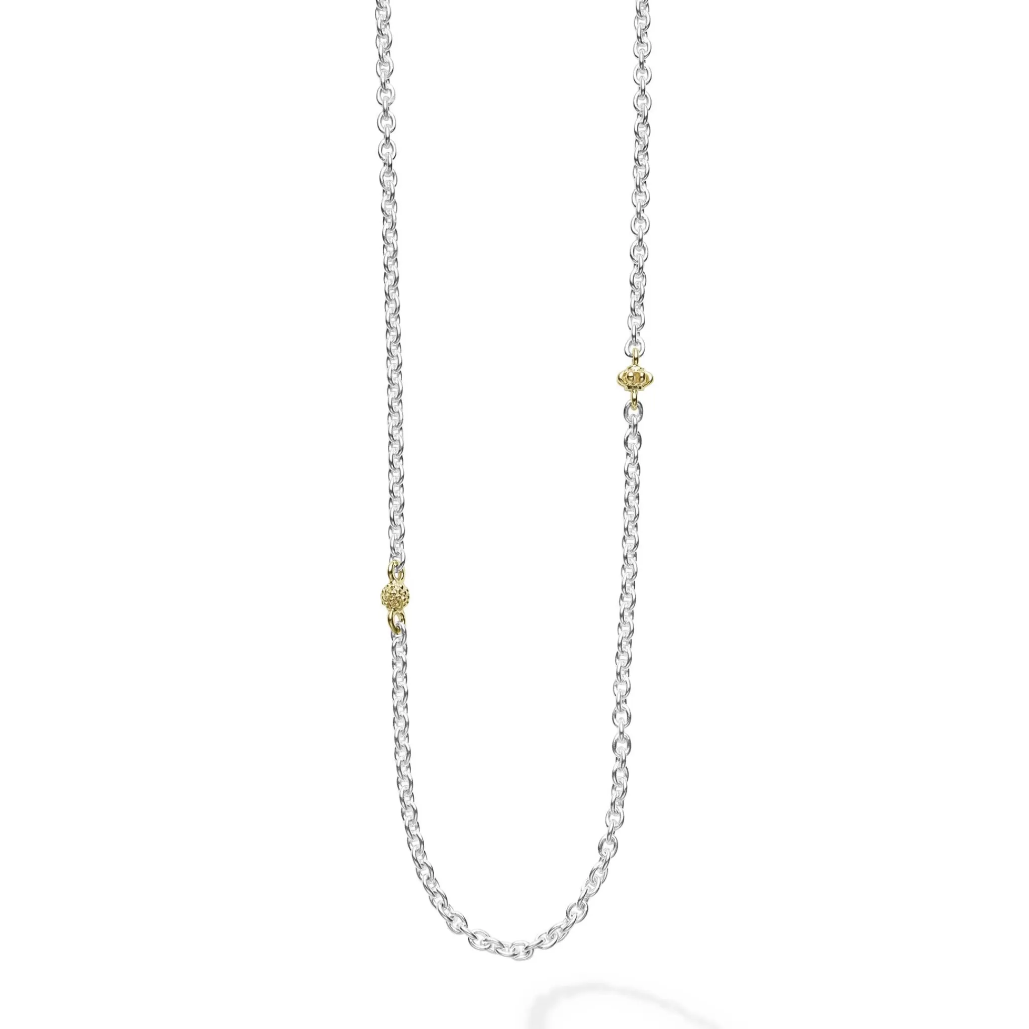 Cheap LAGOS 32 Inch Two-Tone Caviar Chain Necklace