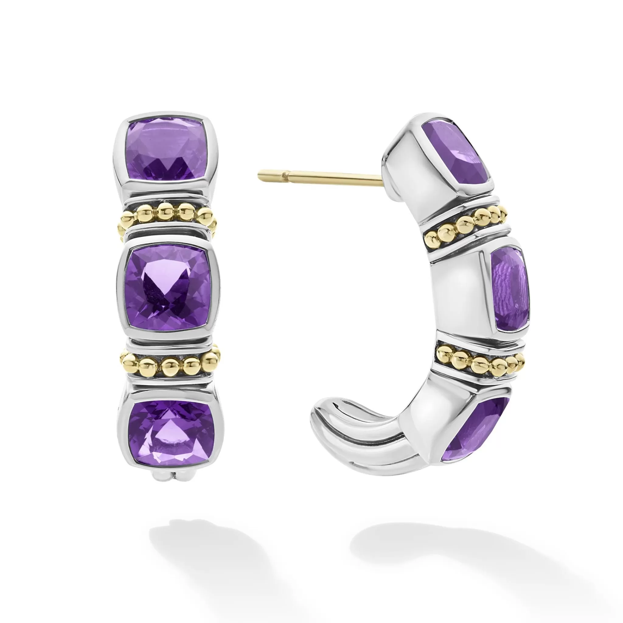 Store LAGOS Amethyst Hoop Earrings