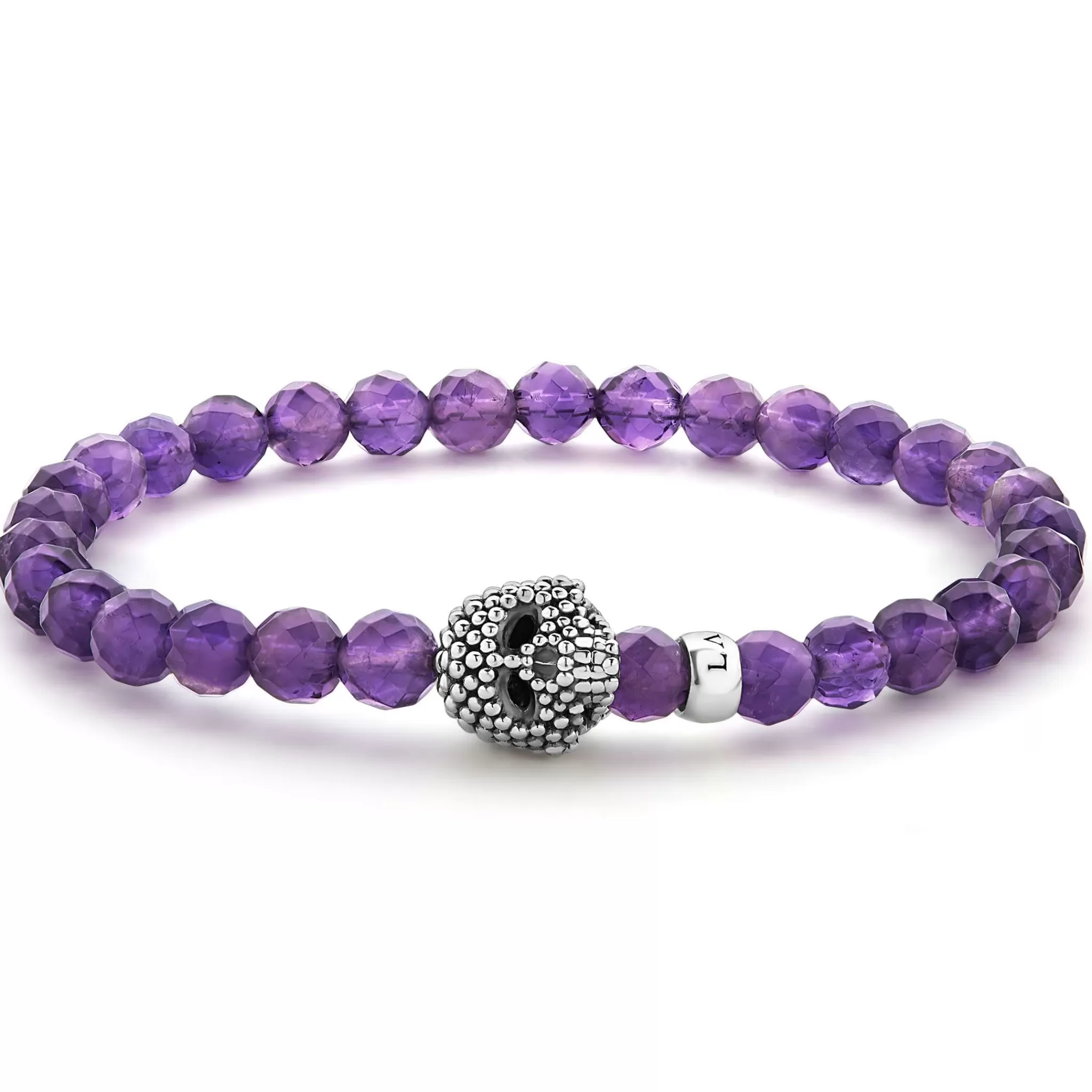 New LAGOS Amethyst Skull Bracelet