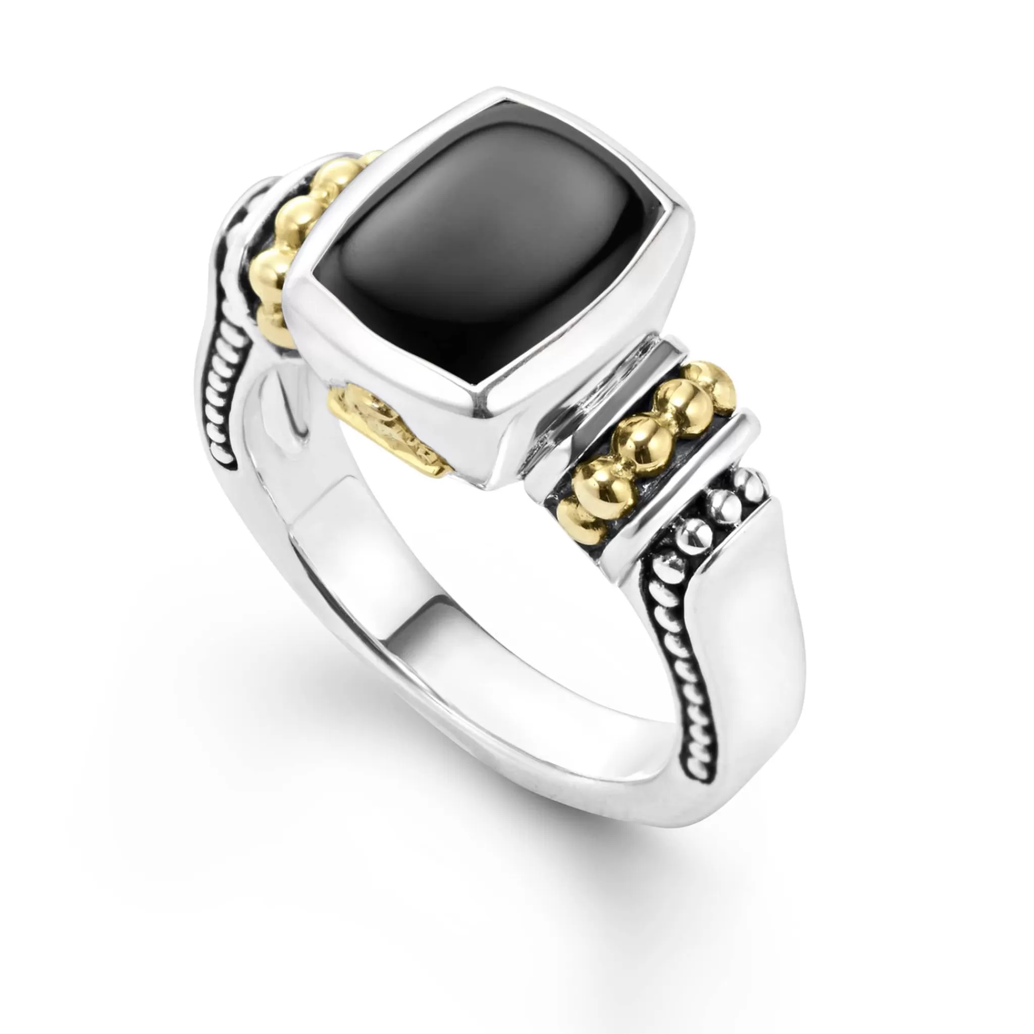 Online LAGOS Bezel-Set Onyx Ring