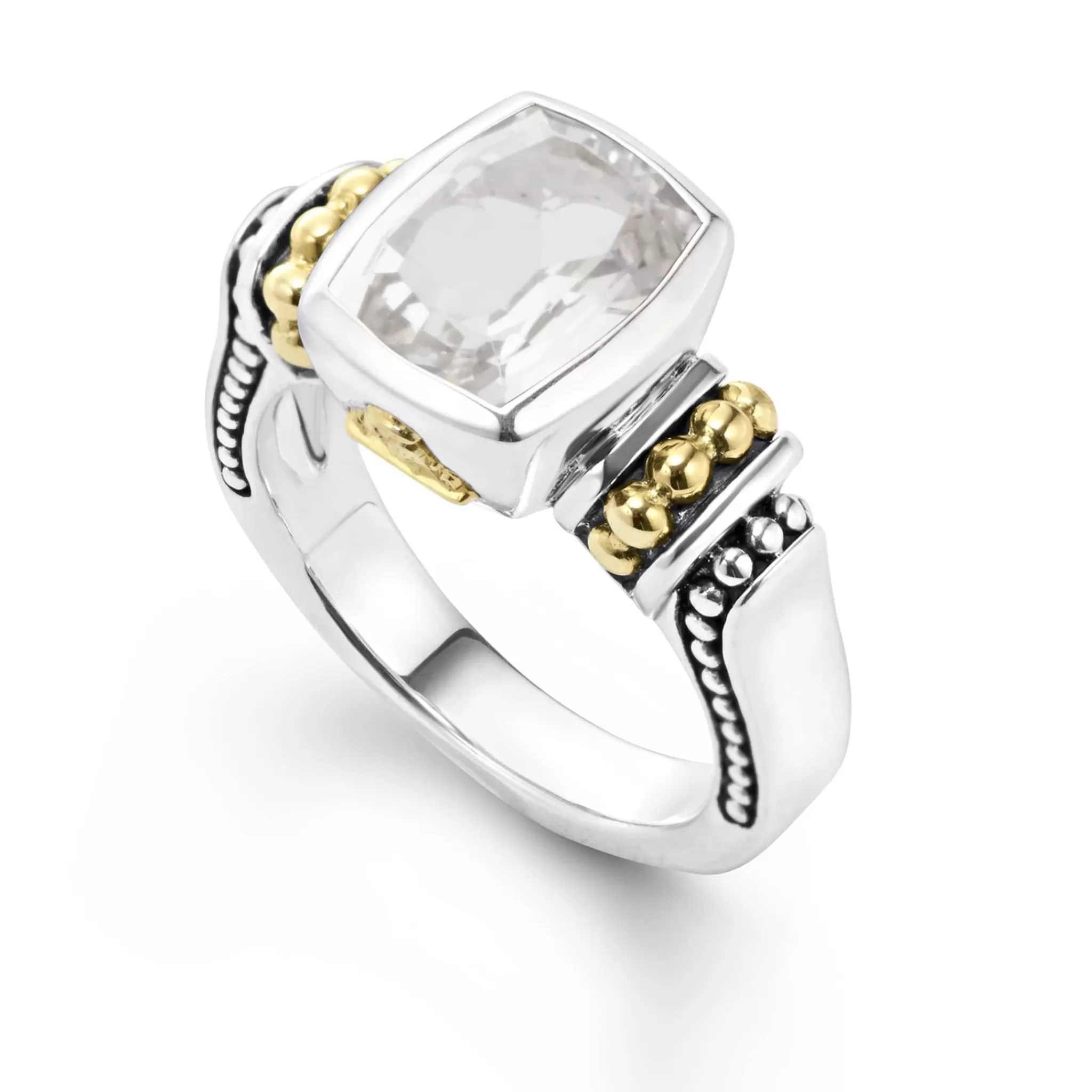 Hot LAGOS Bezel-Set White Topaz Ring