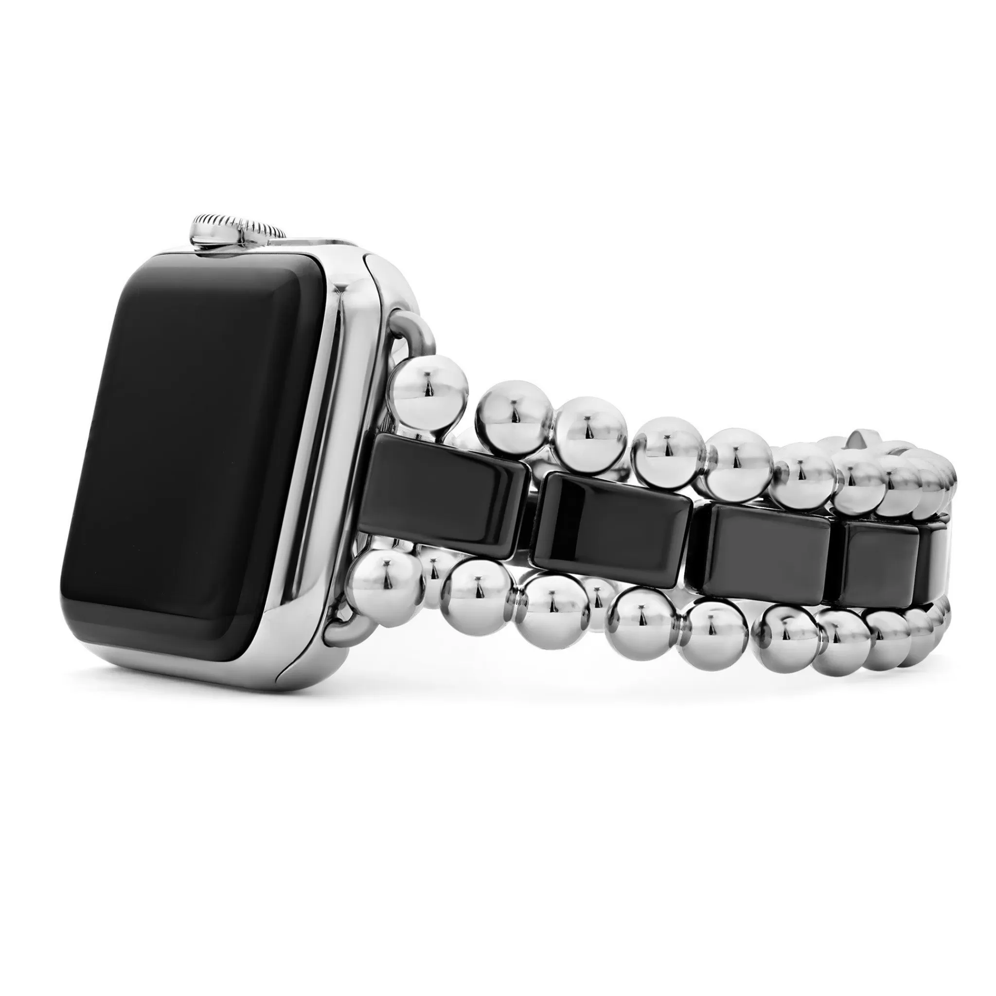 Fashion LAGOS Black Ceramic And Stainless Steel Watch Bracelet-38-45Mm