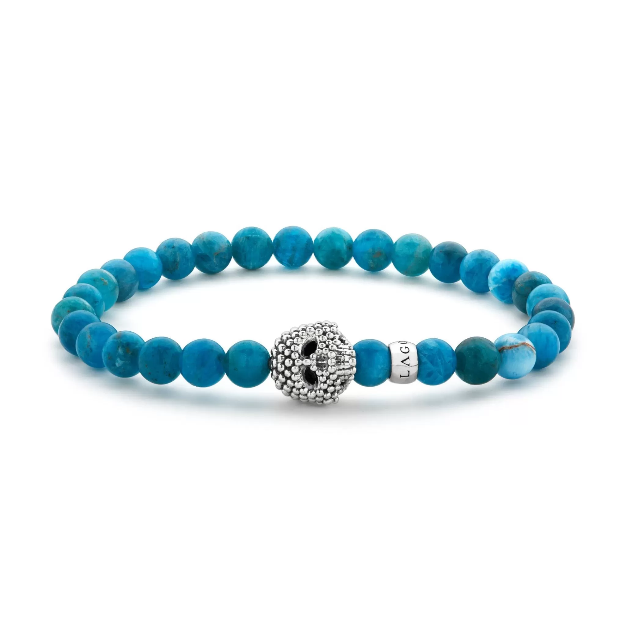 Cheap LAGOS Blue Apatite Skull Bracelet