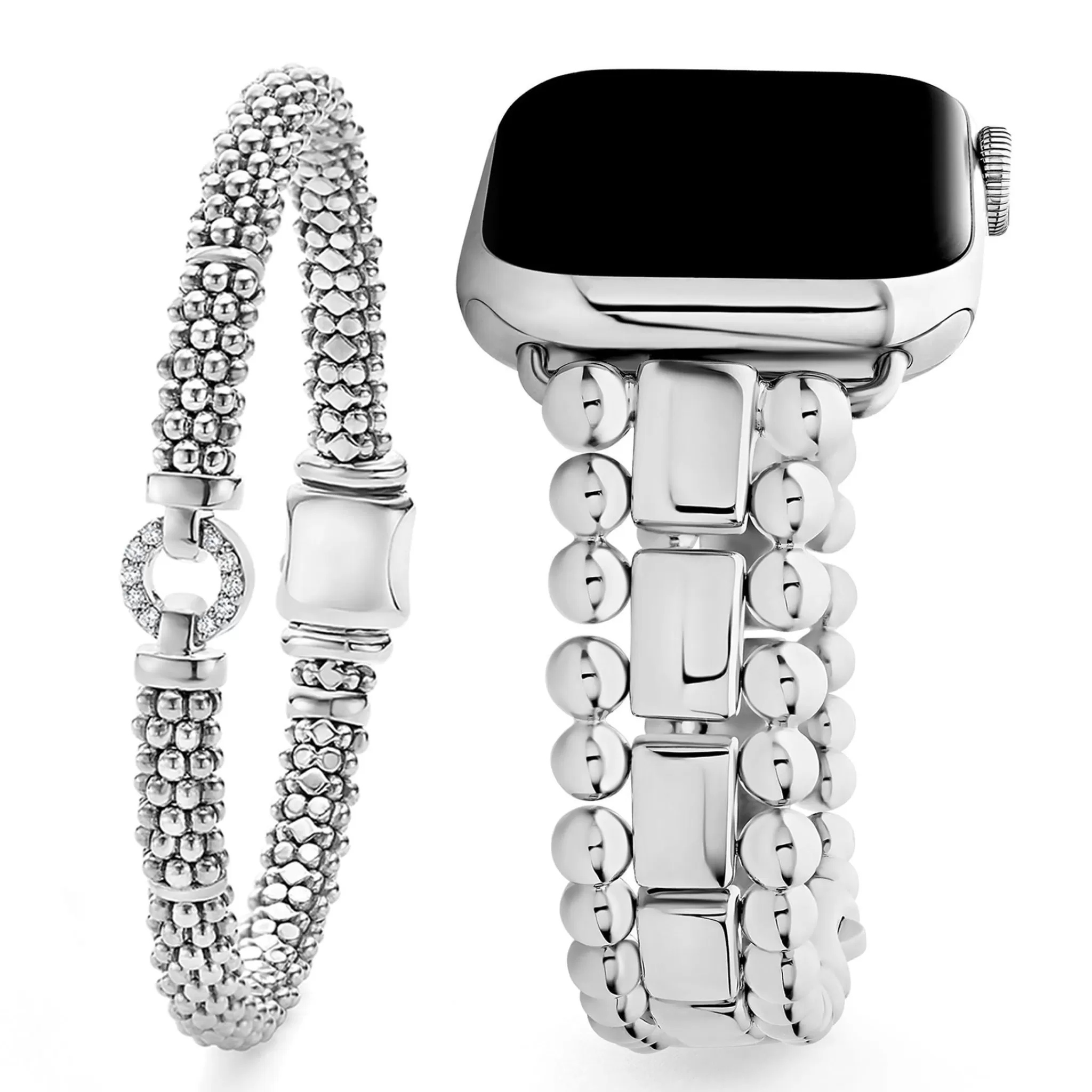 Fashion LAGOS Caviar Beaded Diamond Bracelet Gift Set