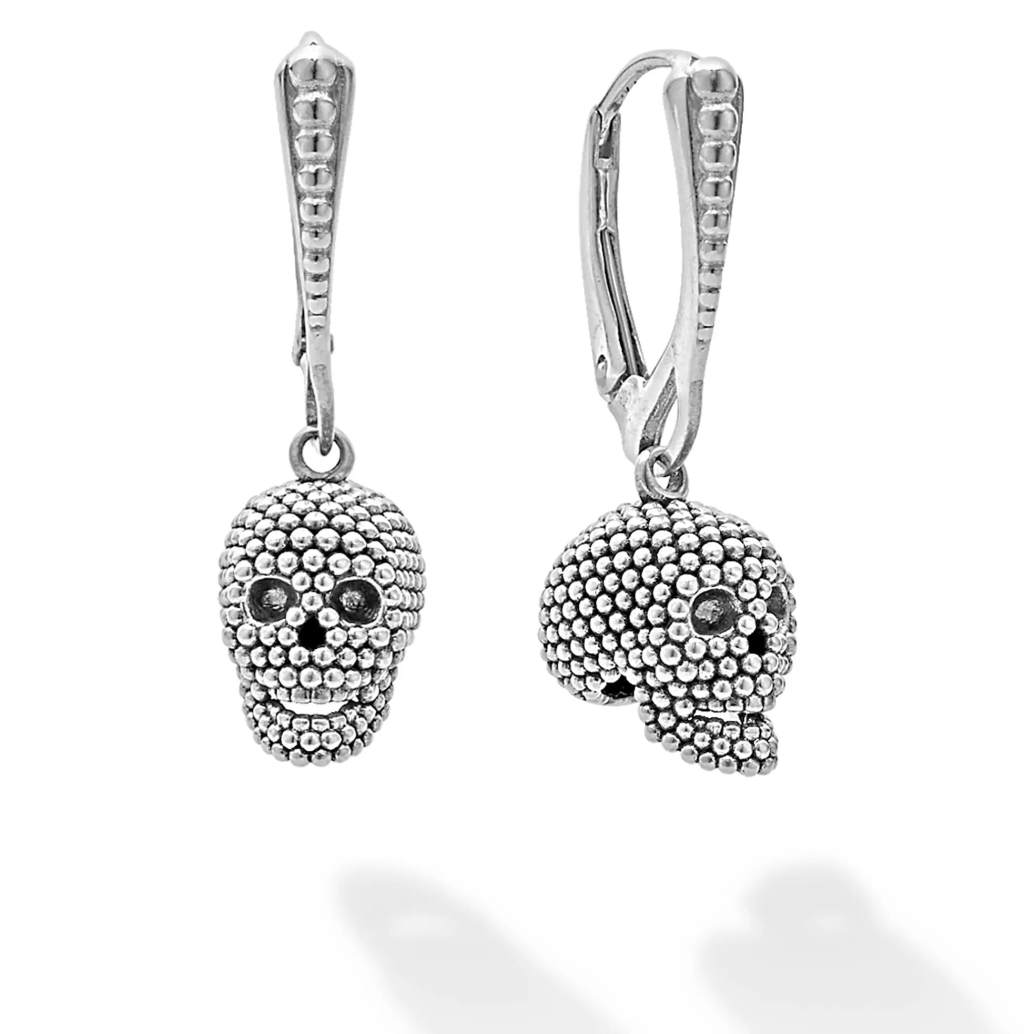 Flash Sale LAGOS Caviar Beaded Skull Drop Earrings