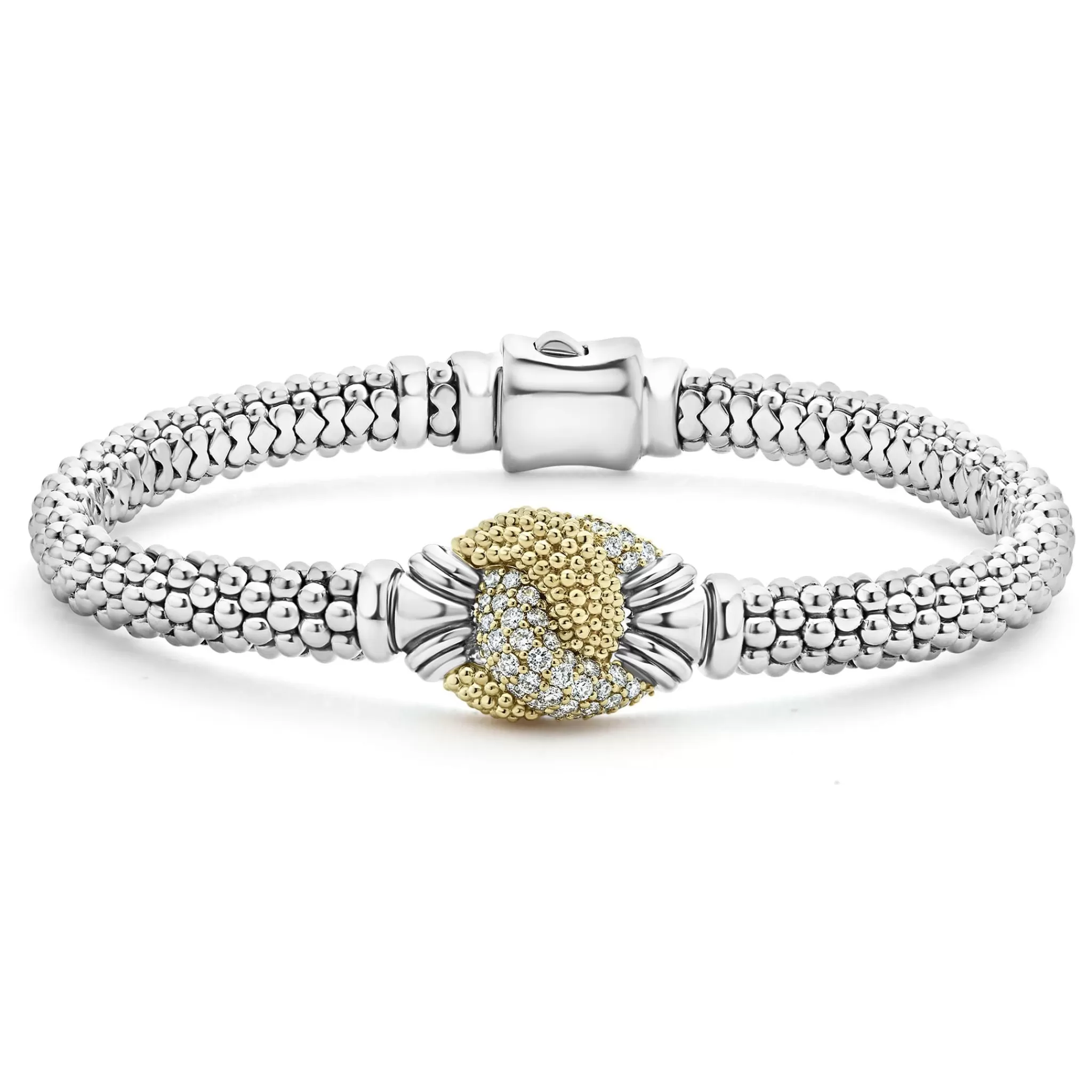 Store LAGOS Caviar Diamond Knot Bracelet | 6Mm