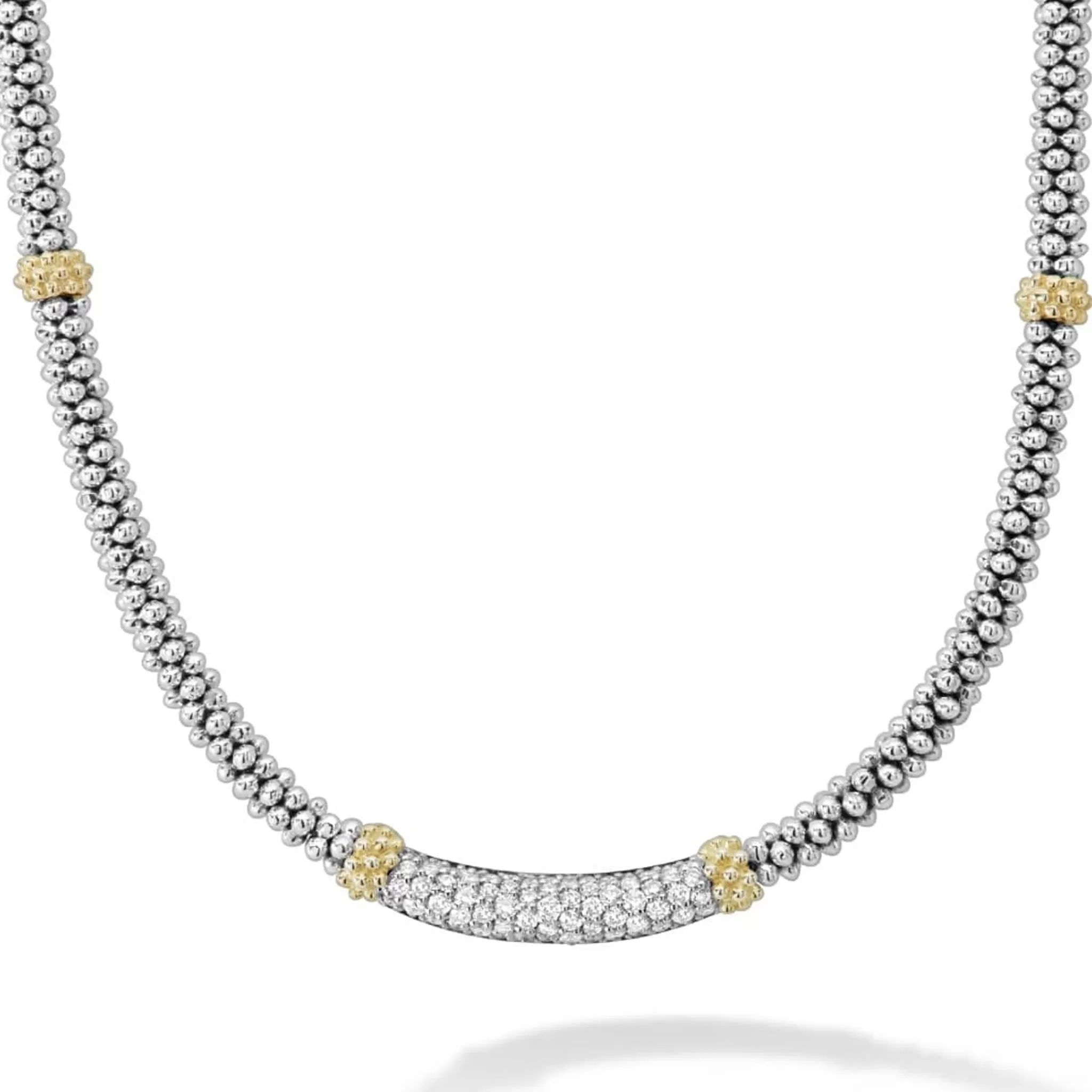 Store LAGOS Caviar Diamond Necklace | 3Mm