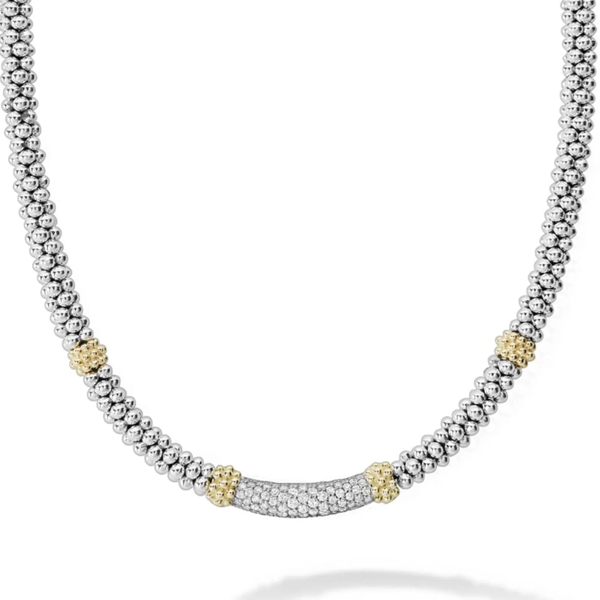 Outlet LAGOS Caviar Diamond Necklace | 5Mm