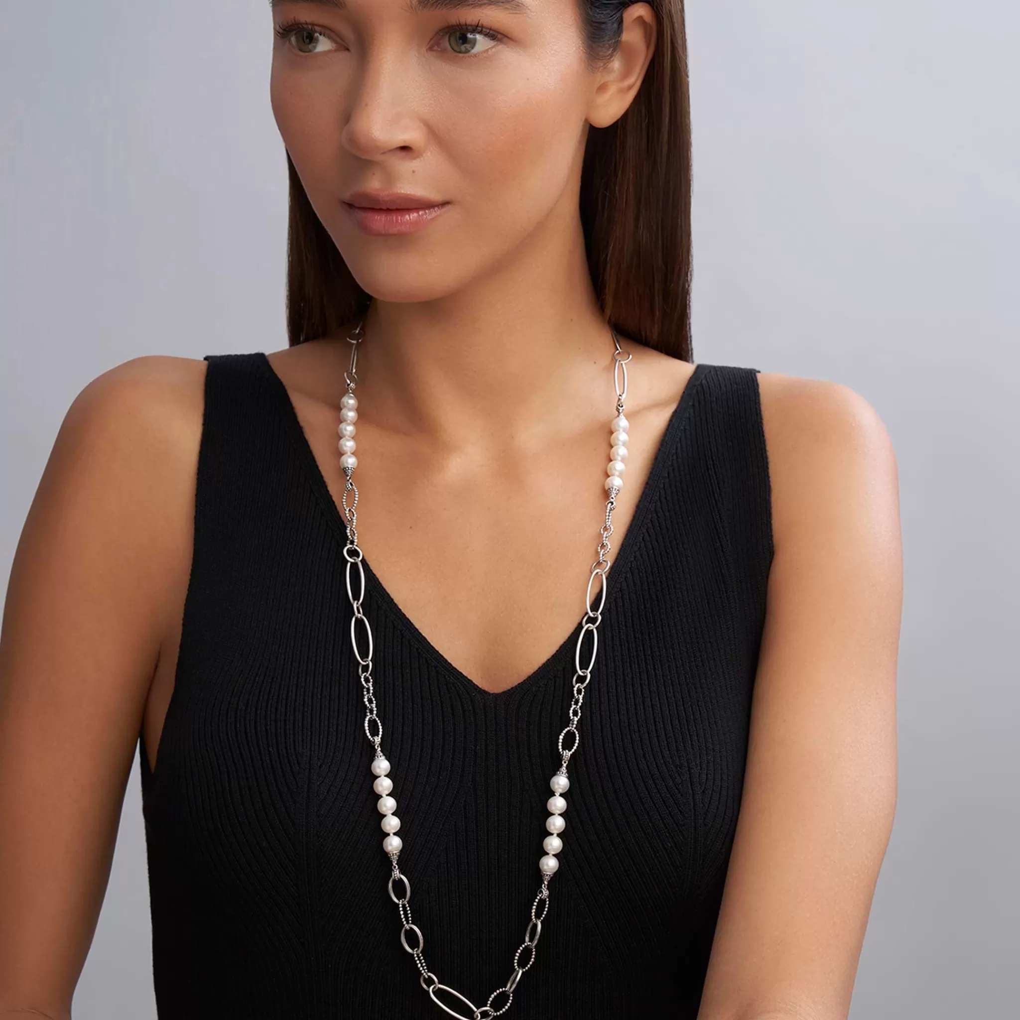 Best LAGOS Caviar Pearl Link Necklace