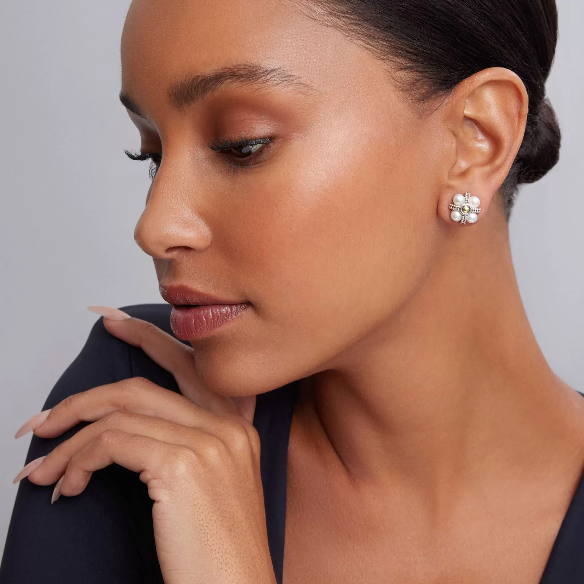 Sale LAGOS Caviar Pearl Stud Earrings