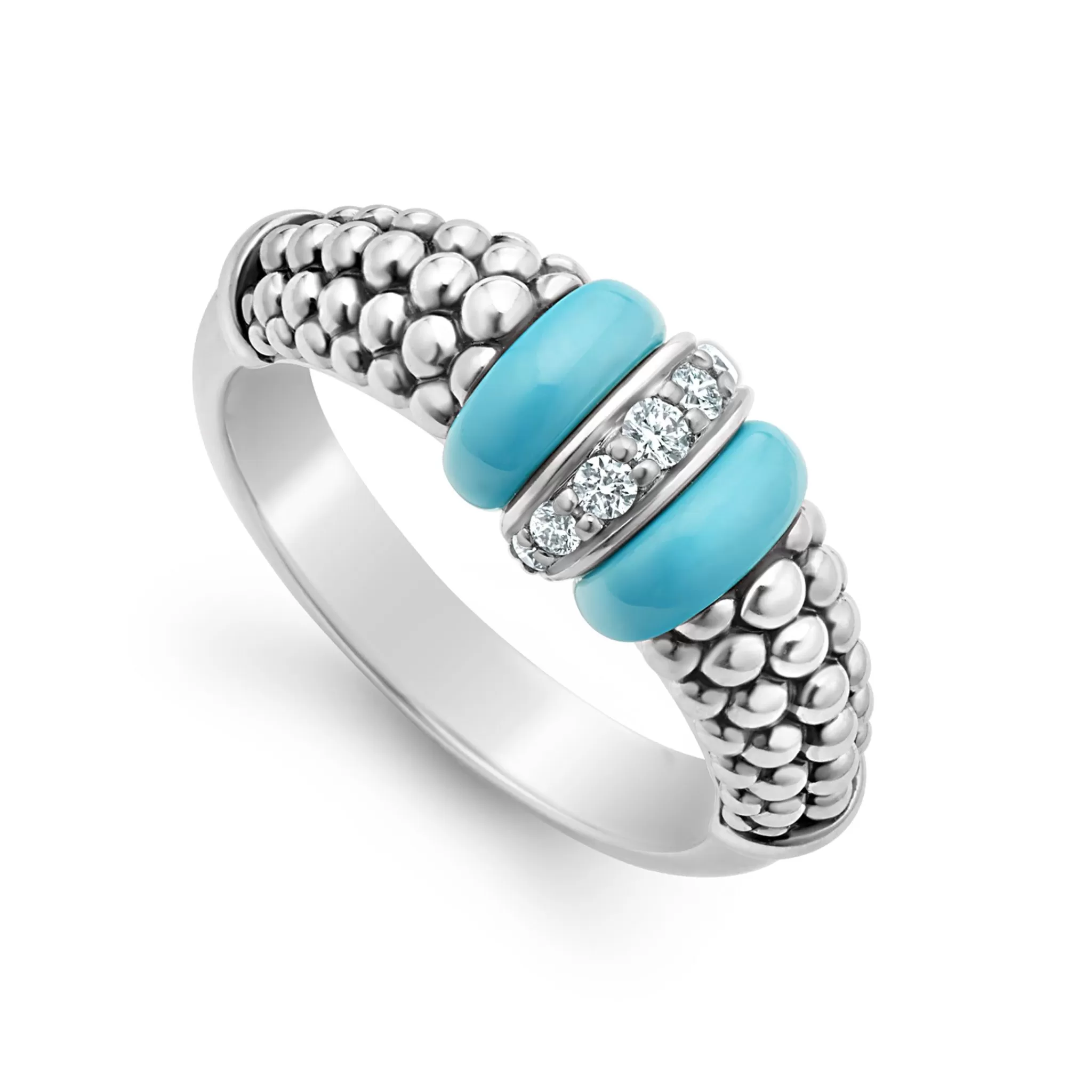 Discount LAGOS Ceramic And Caviar Diamond Ring