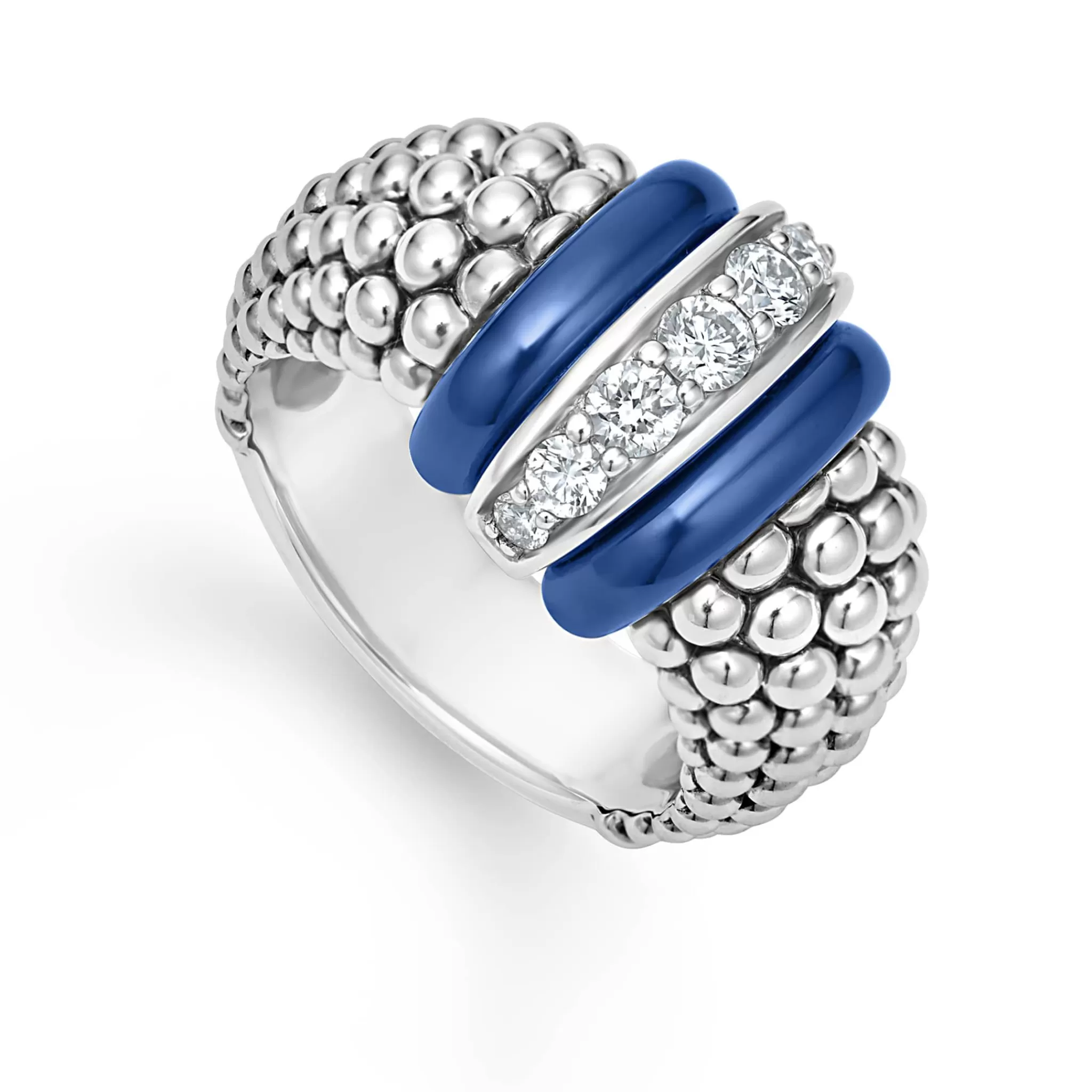 Flash Sale LAGOS Ceramic Caviar Diamond Ring