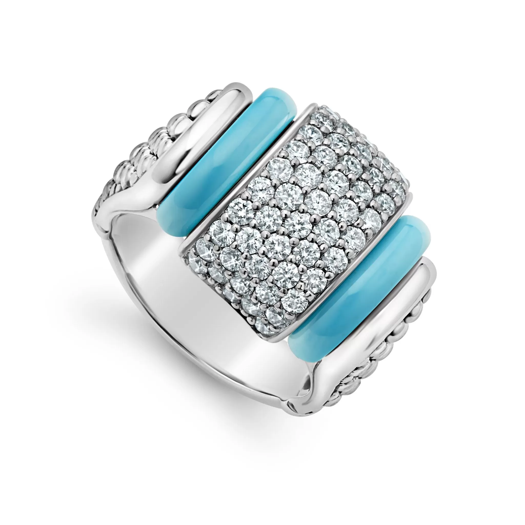 Sale LAGOS Ceramic Caviar Diamond Statement Ring