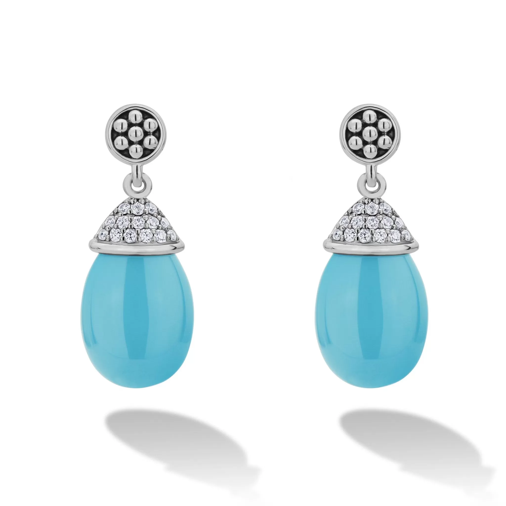 Cheap LAGOS Ceramic Diamond Drop Earrings