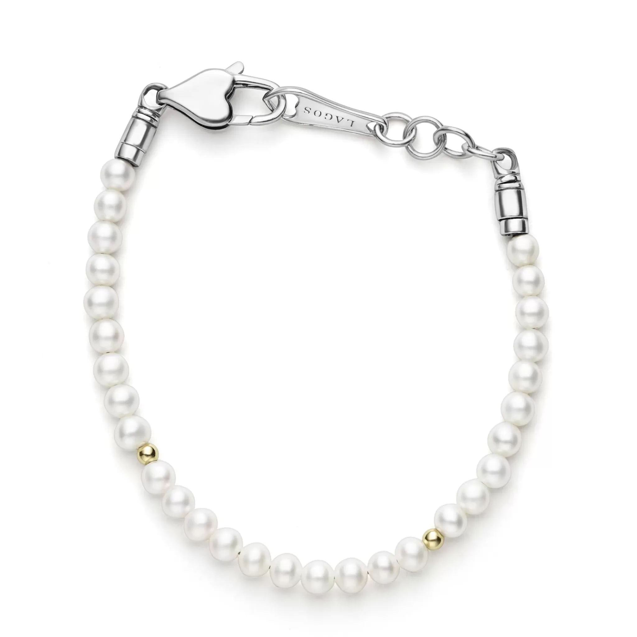 Best LAGOS Childs First Gold Station Pearl Bracelet